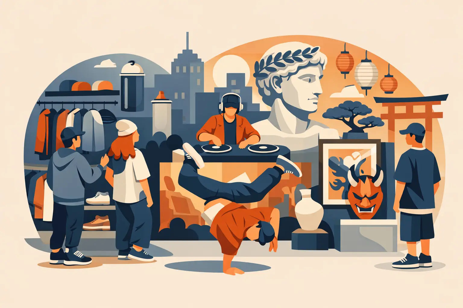 Streetwear winkel met cultuurbeleving uitgelegd