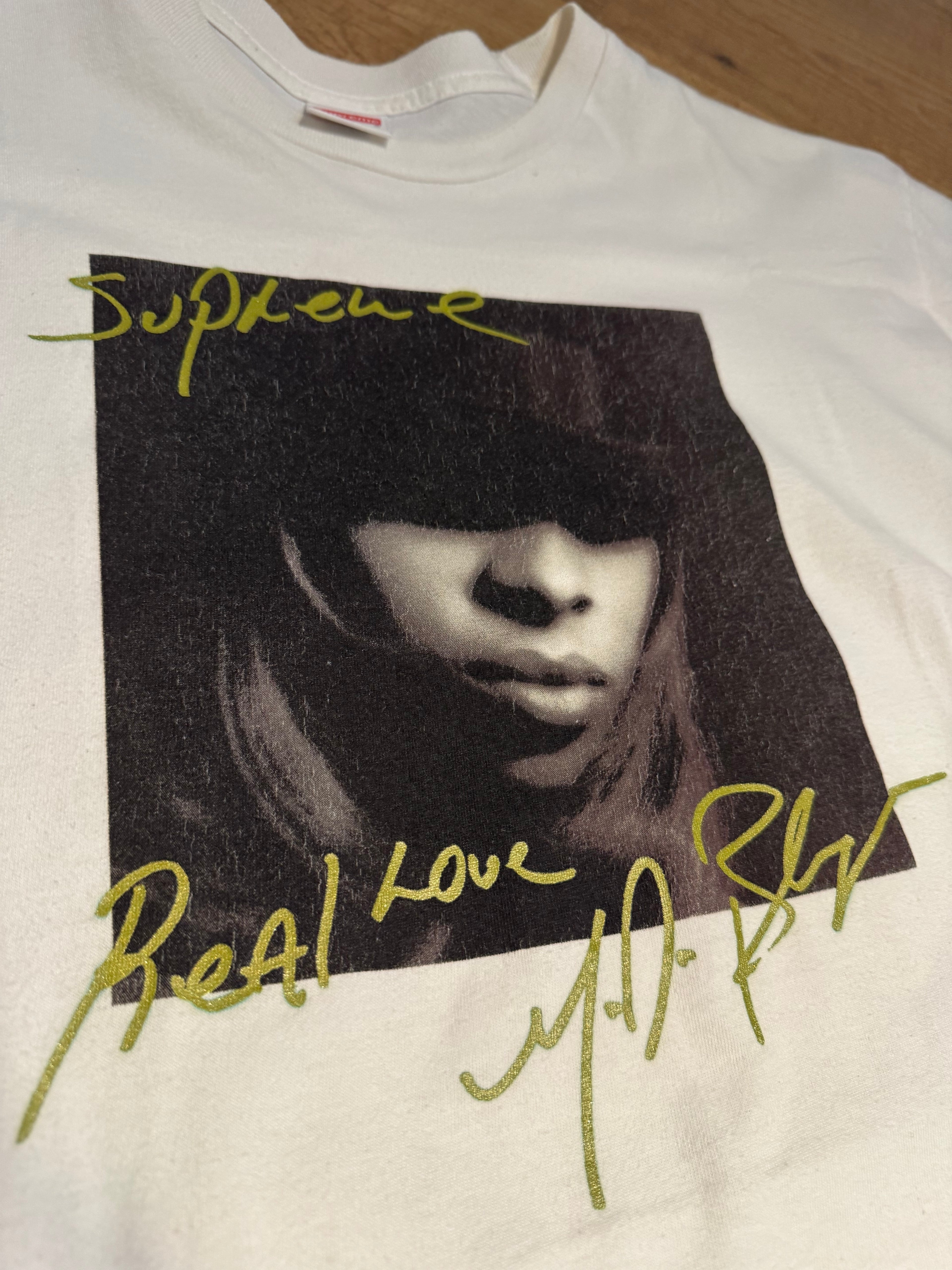 Supreme T-shirt Mary J Blige White maat XL