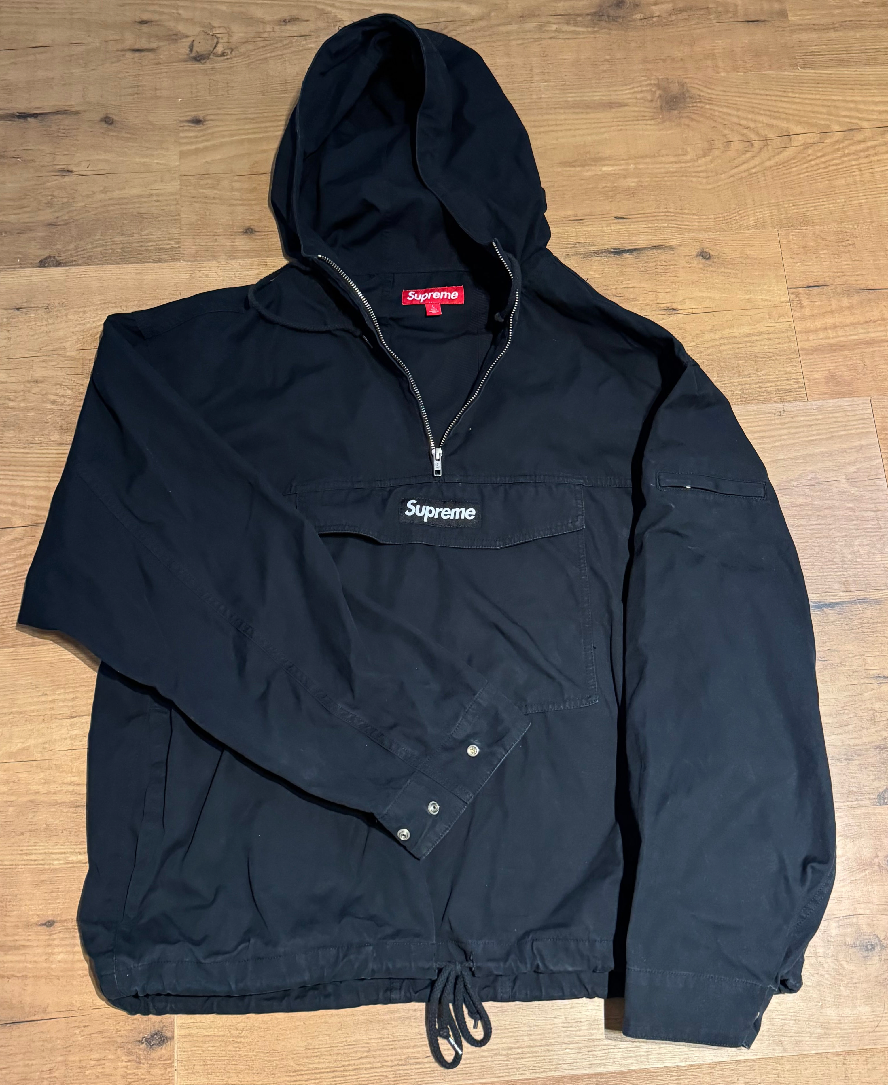 Supreme Anorak Black maat L