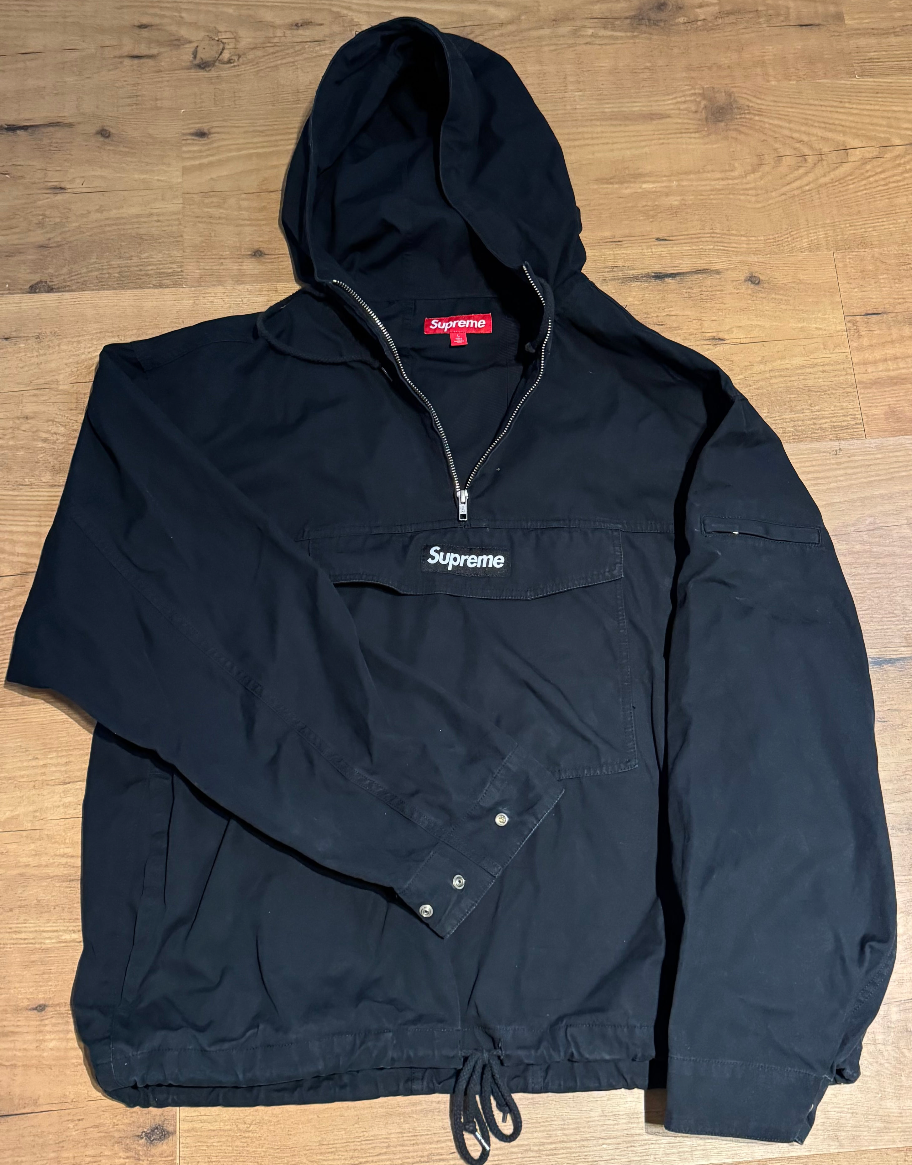 Supreme Anorak Black maat L