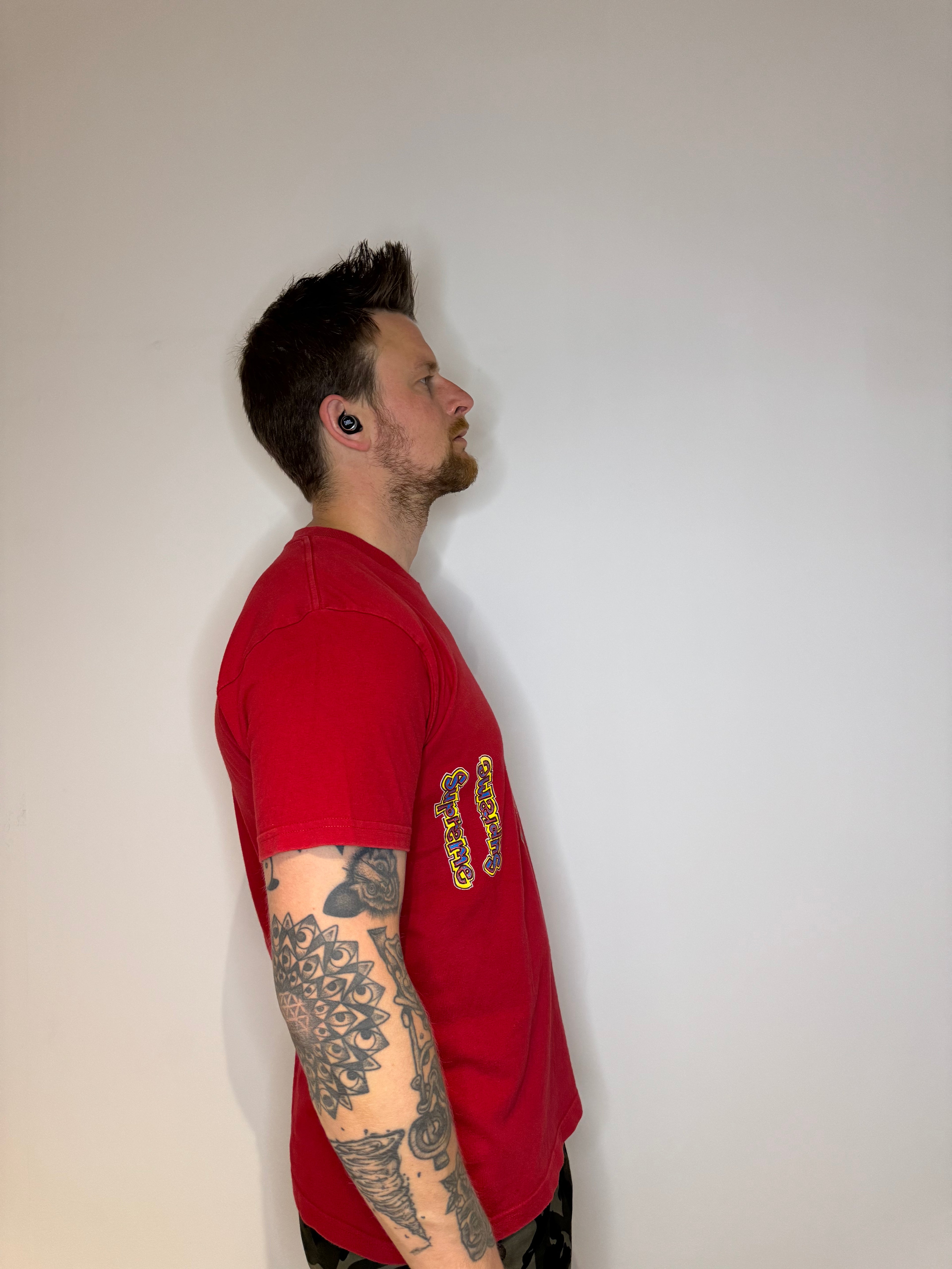 Supreme T-Shirt lettering colors red maat M