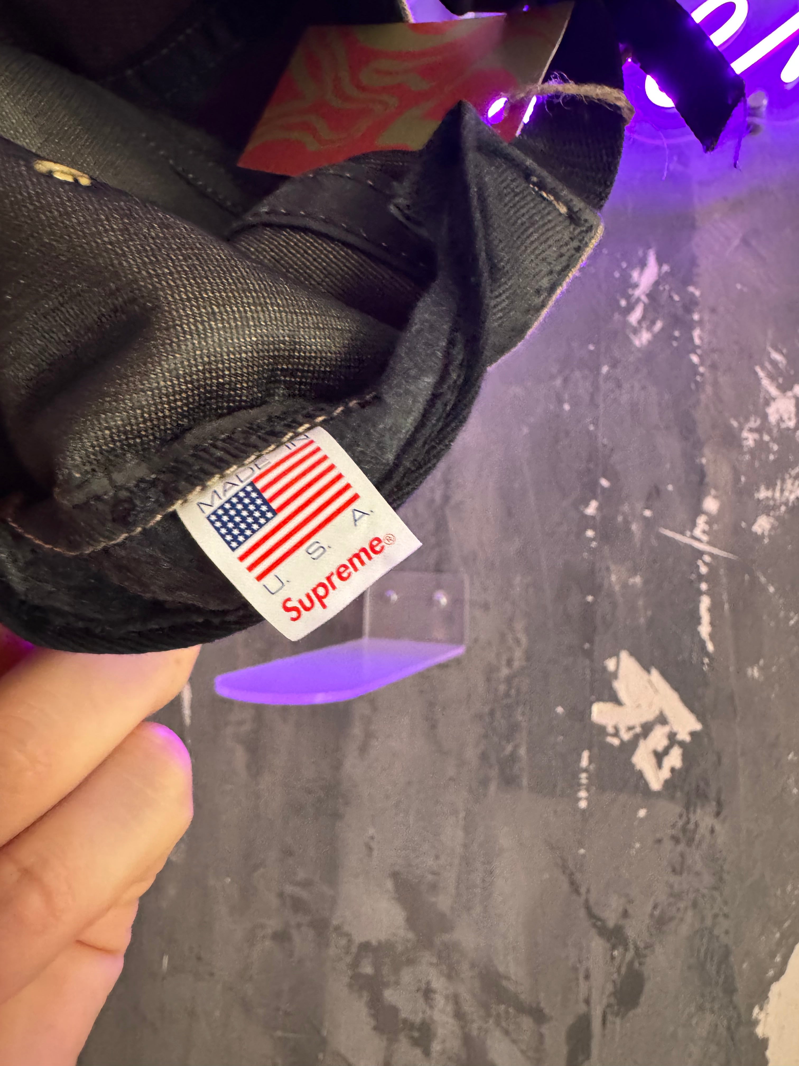 Supreme Cotton Leather Cap