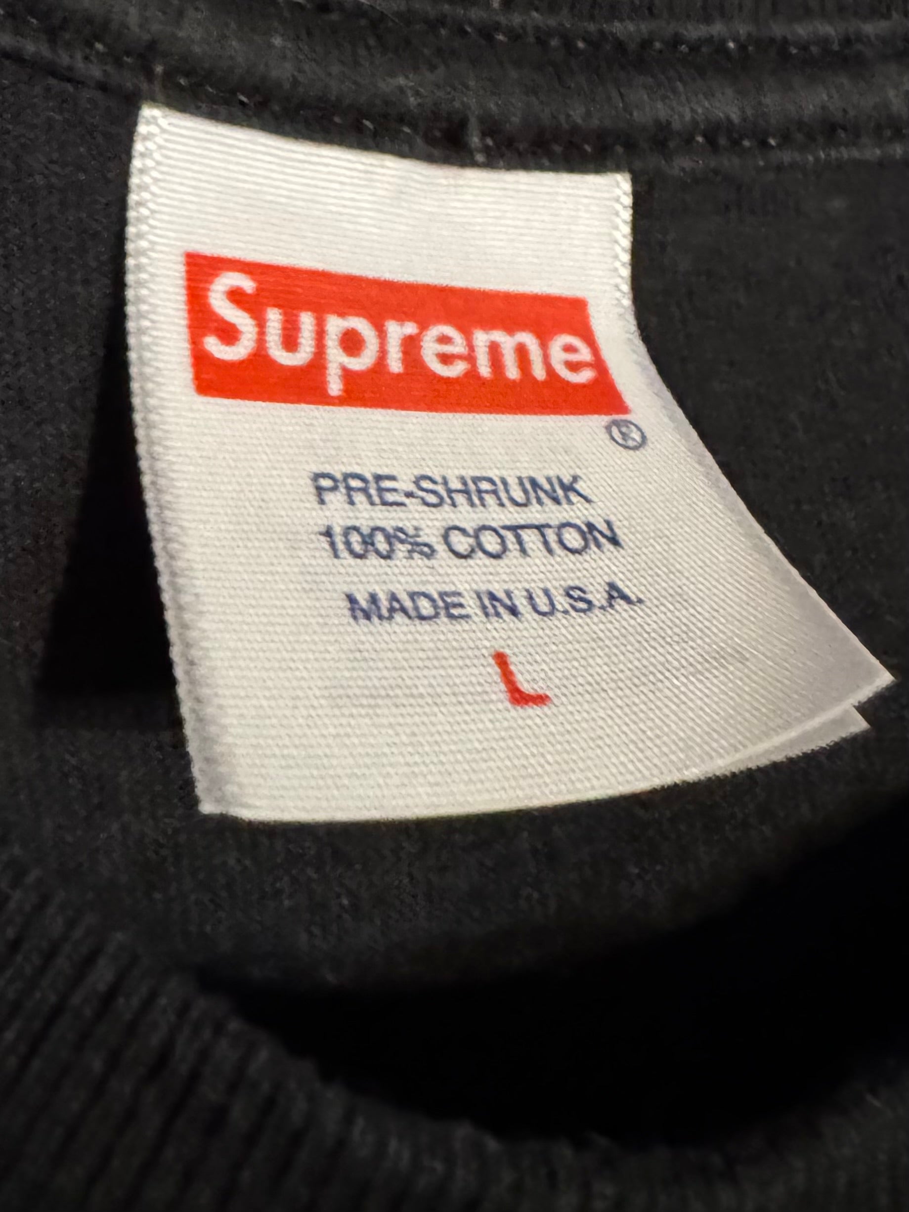 Supreme T-Shirt white lettering maat L