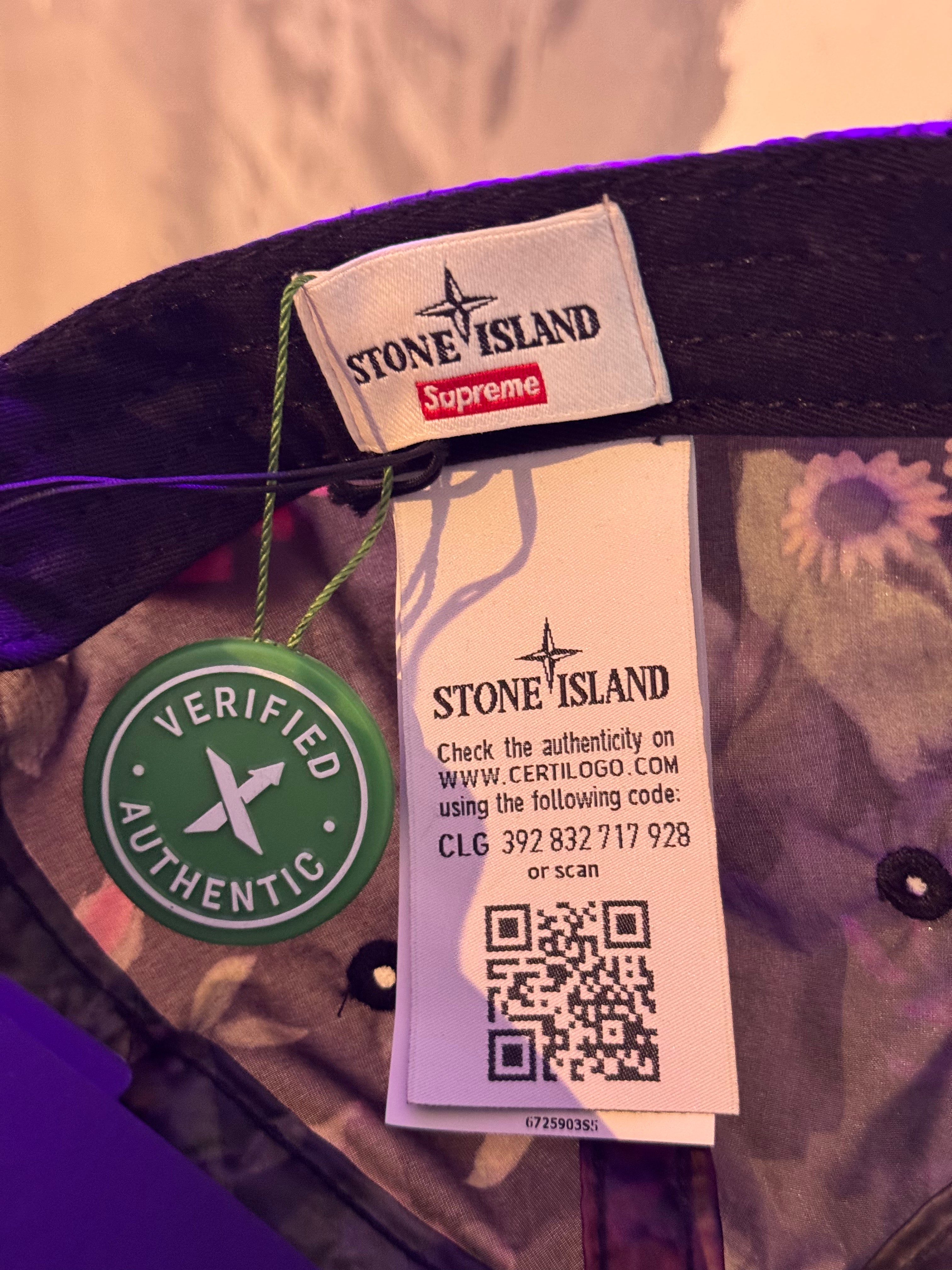 Stone Island x Supreme Floral Cap