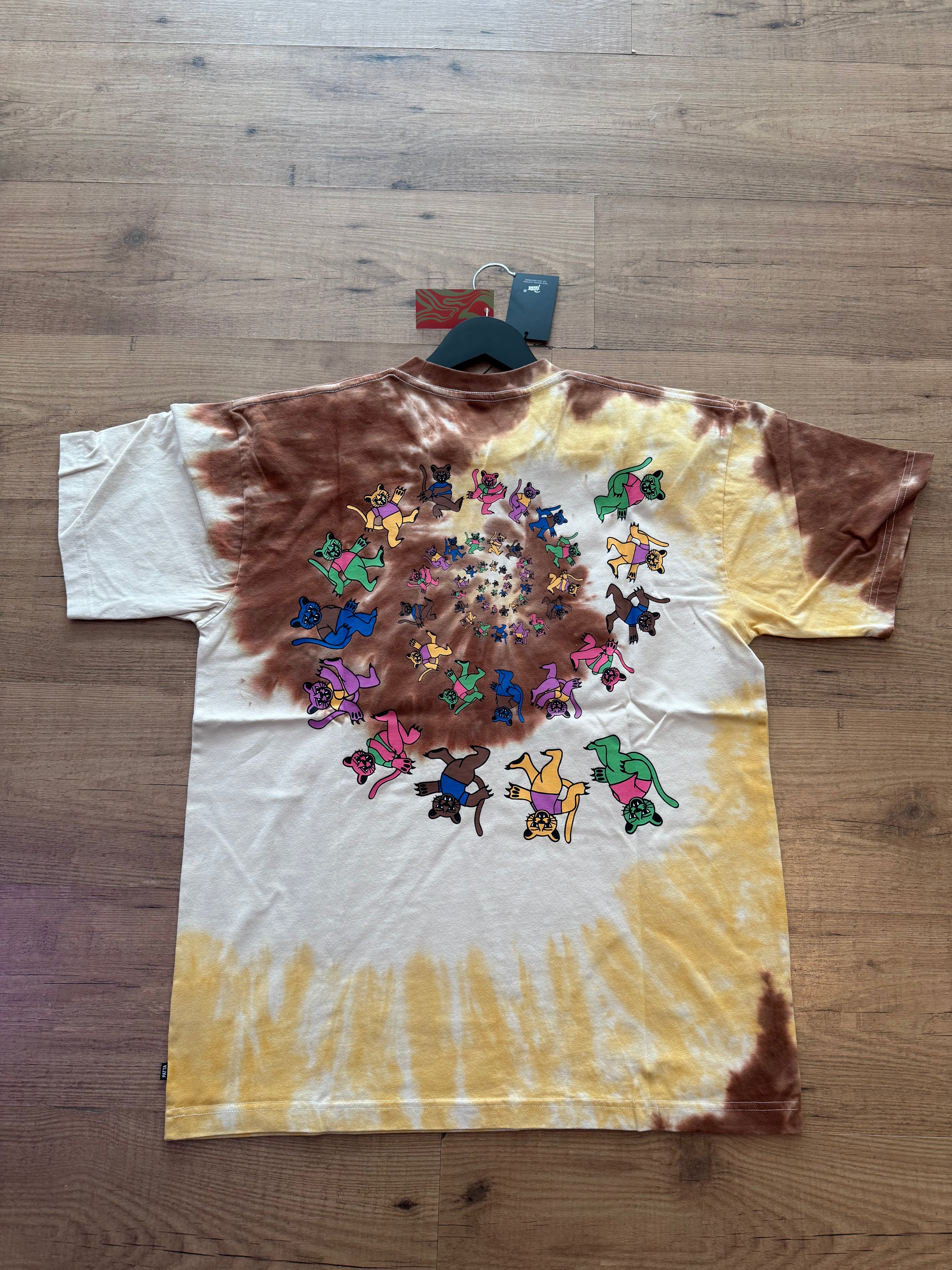 Patta Tie Dye Swirl T-Shirt maat L