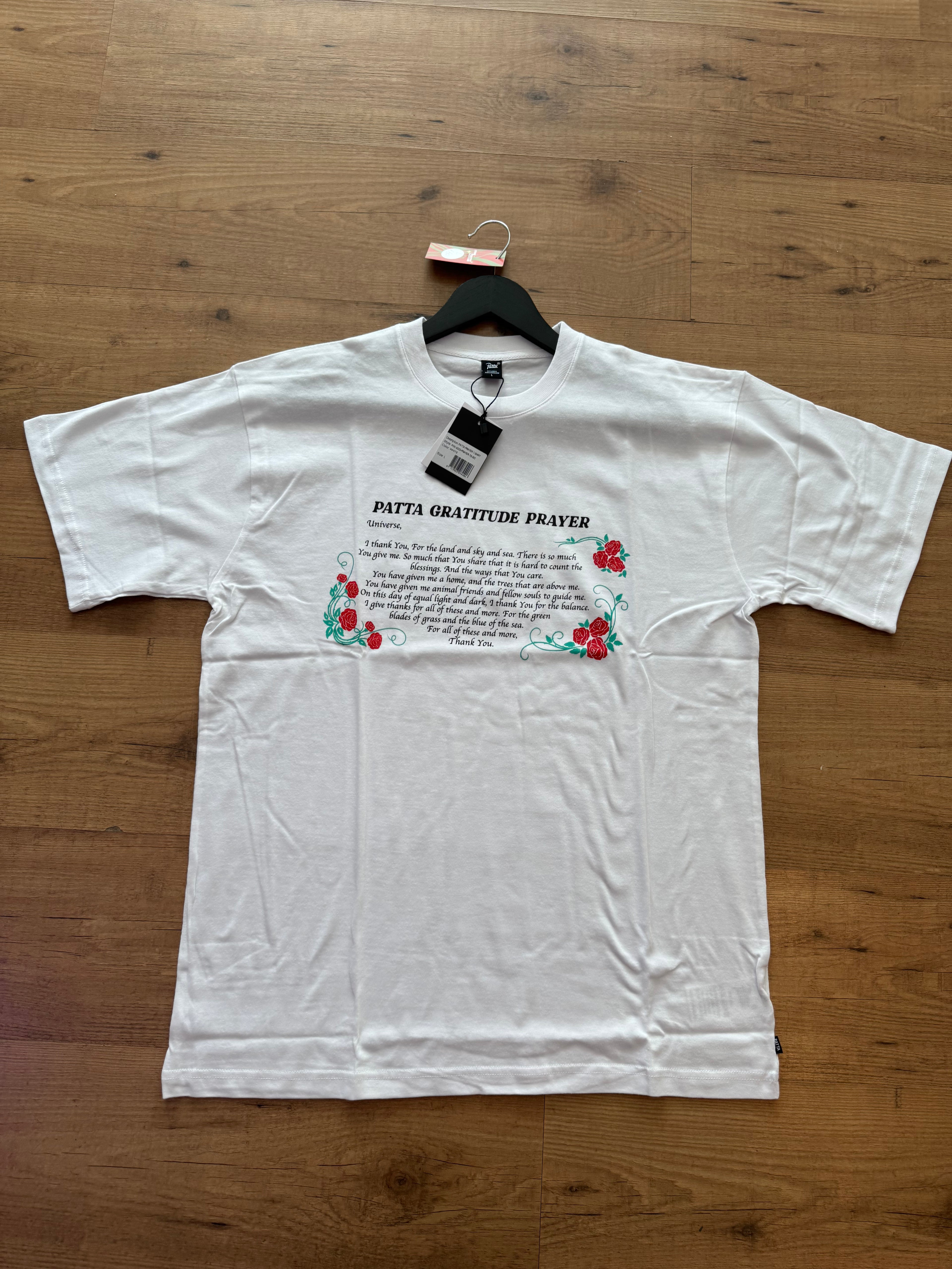 Patta Prayer T-Shirt Lavender maat L