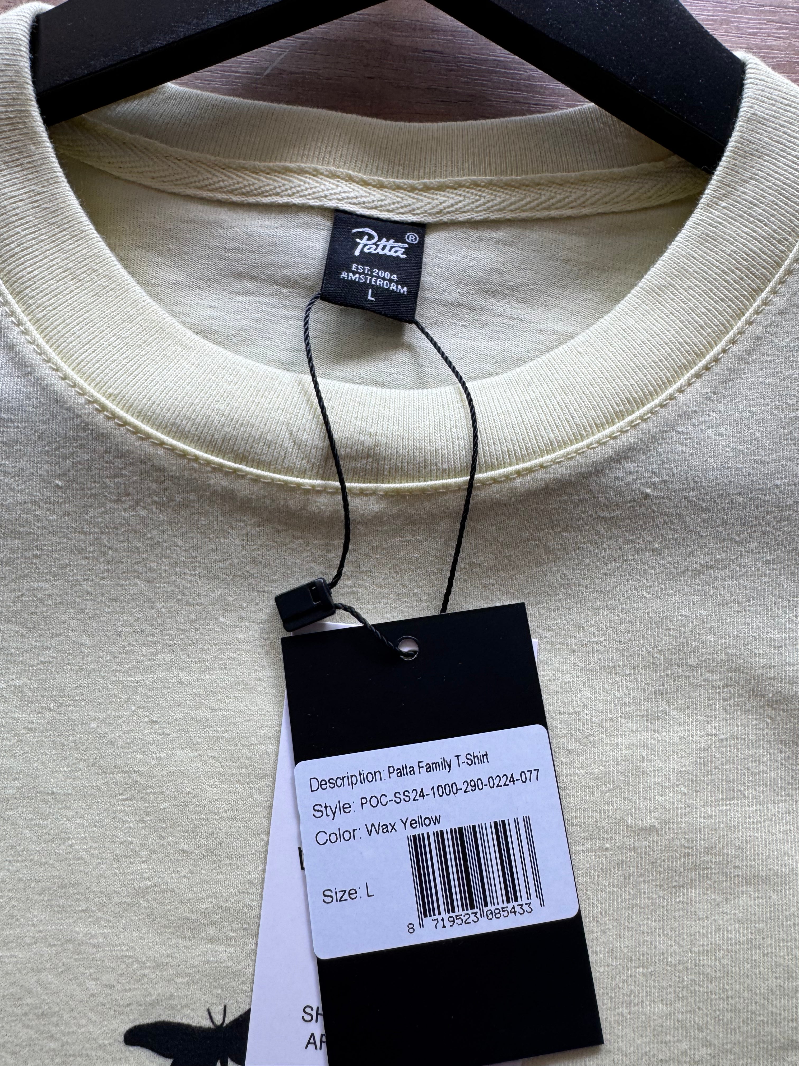 Patta Family T-shirt Wax Yellow maat L