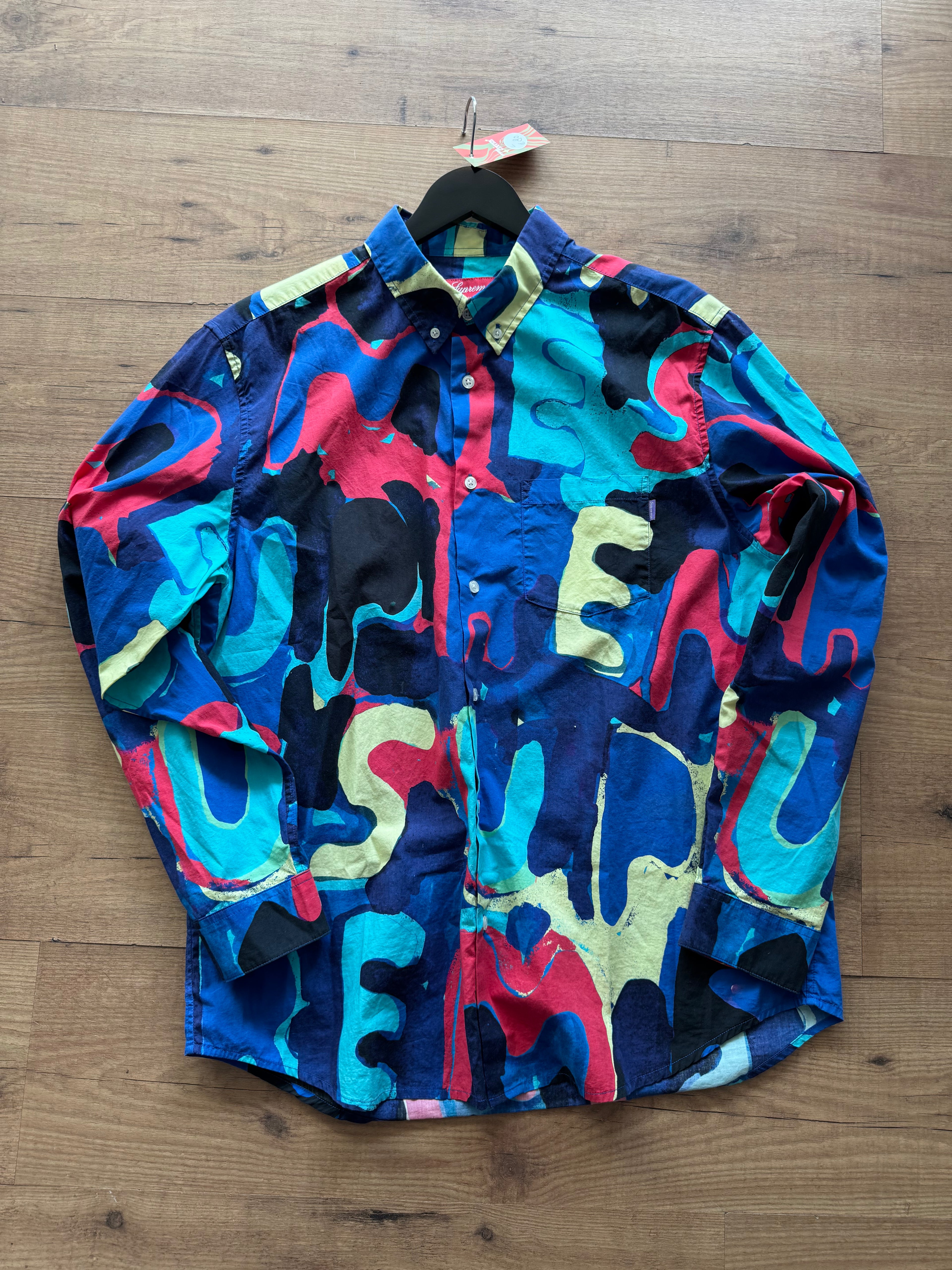Supreme multicolor shirt maat L
