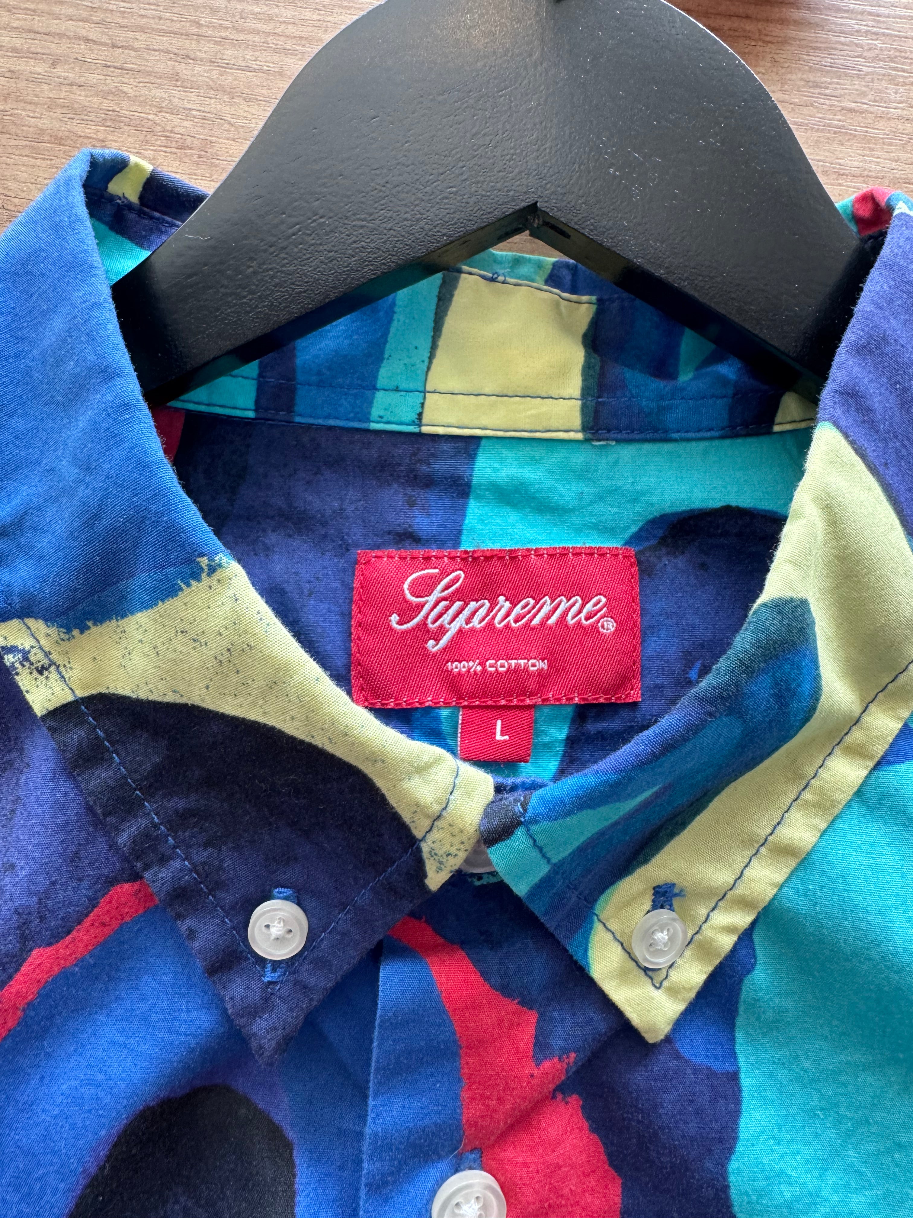 Supreme multicolor shirt maat L