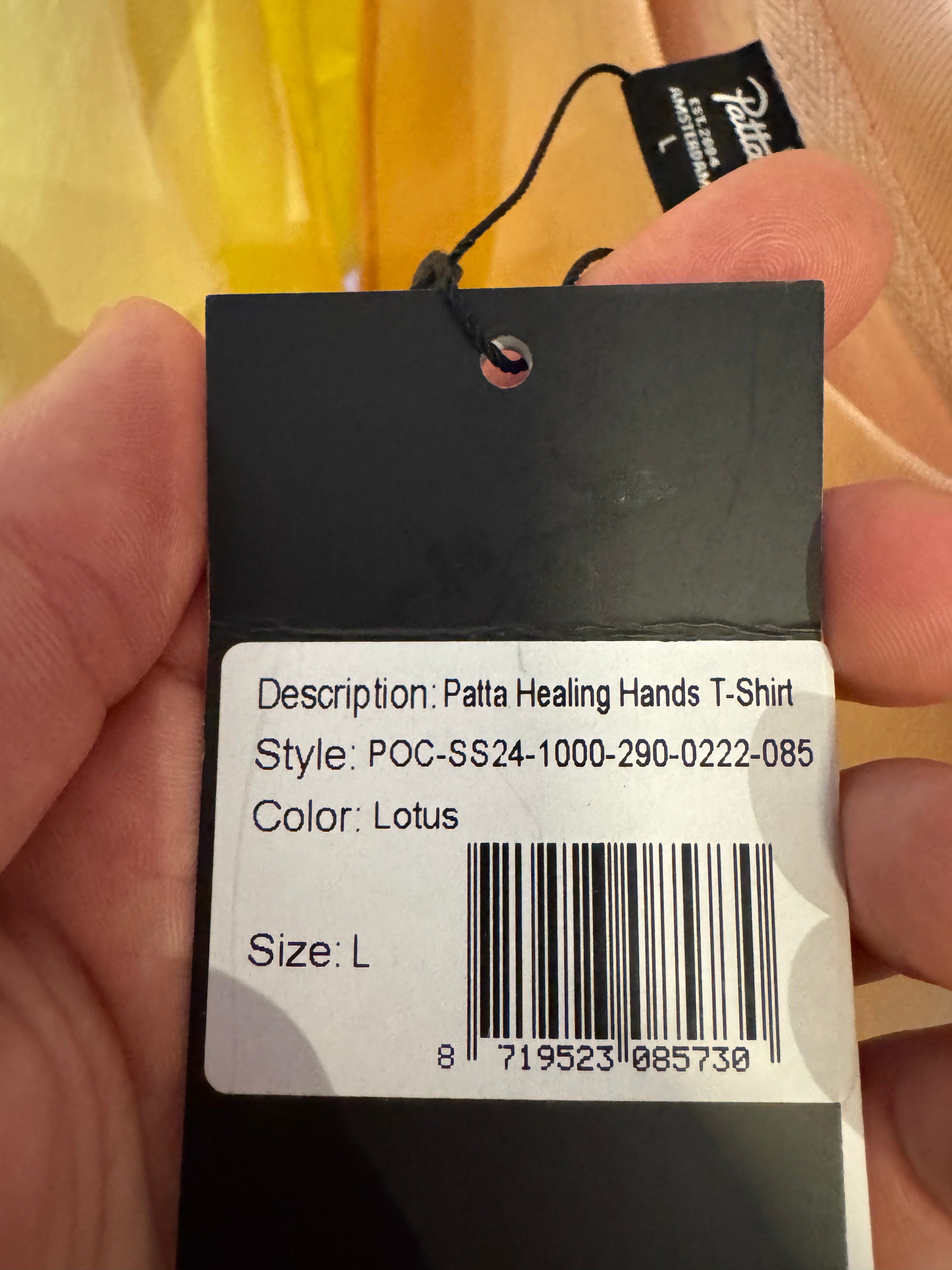 Patta healing hands t-shirt lotus size L