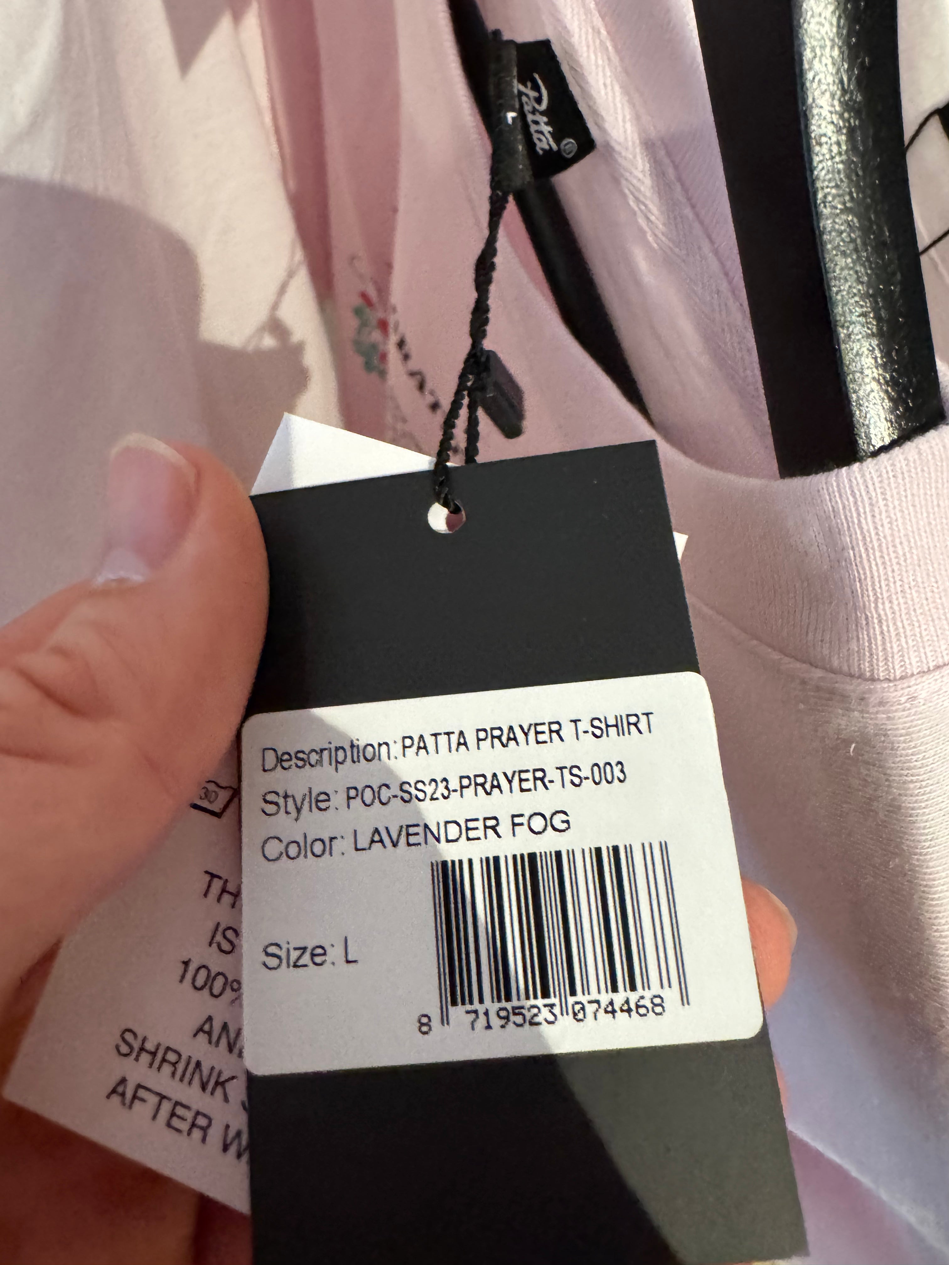 Patta Prayer T-Shirt Lavender maat L