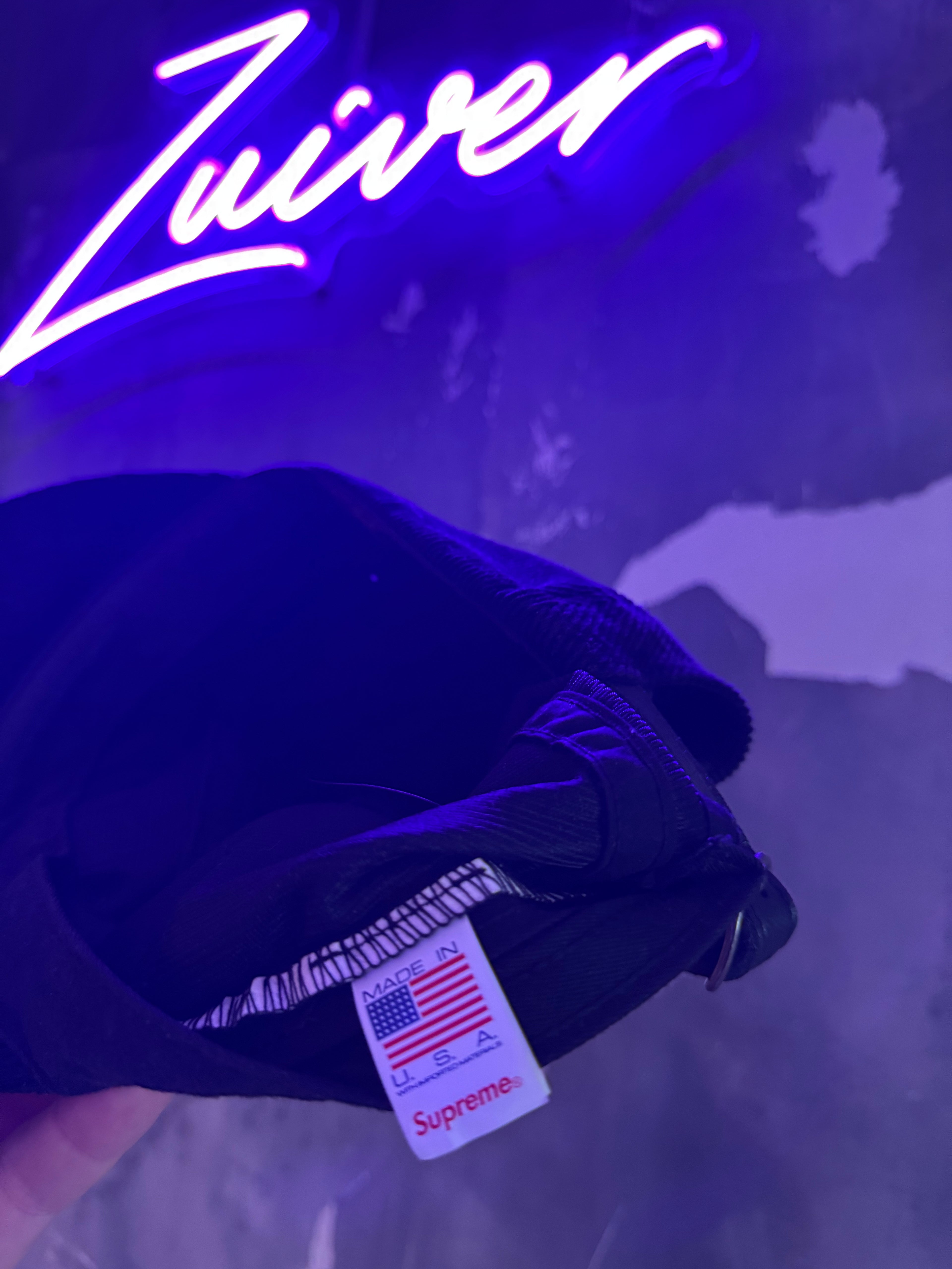 Supreme Corduroy Cap SS22 Black