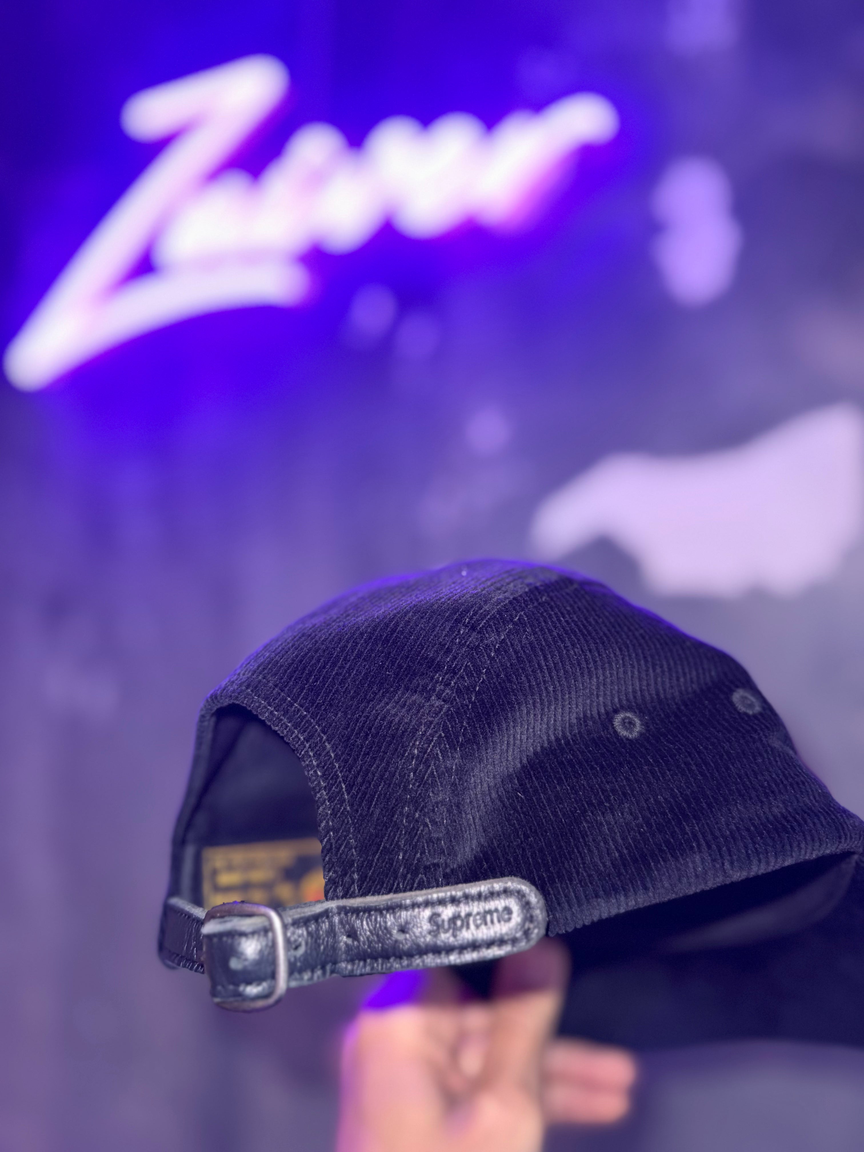 Supreme Corduroy Cap SS22 Black