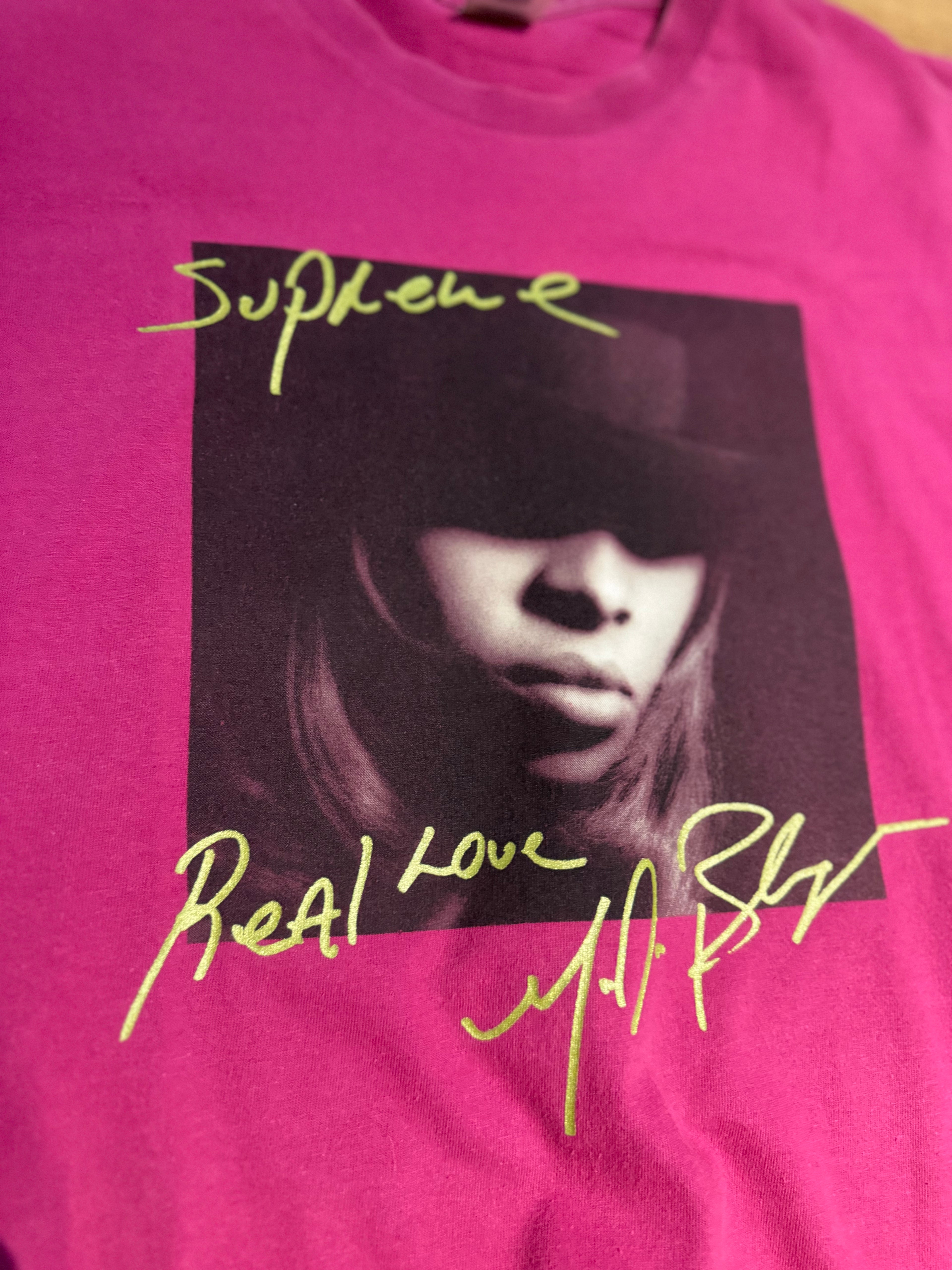 Supreme T-Shirt - Mary J Blige Magenta L