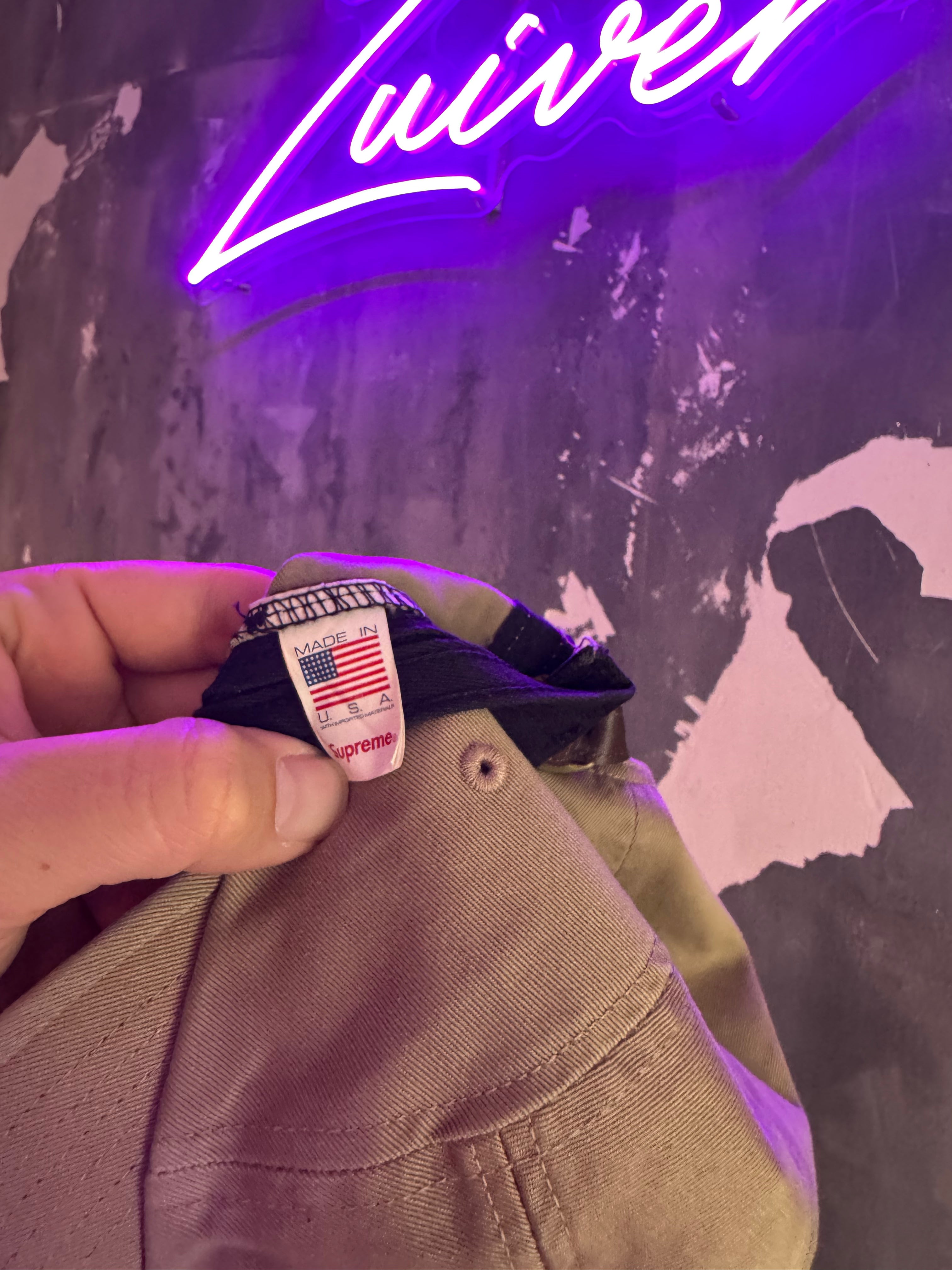 Supreme Washed Chino Twill Camp Cap FW24