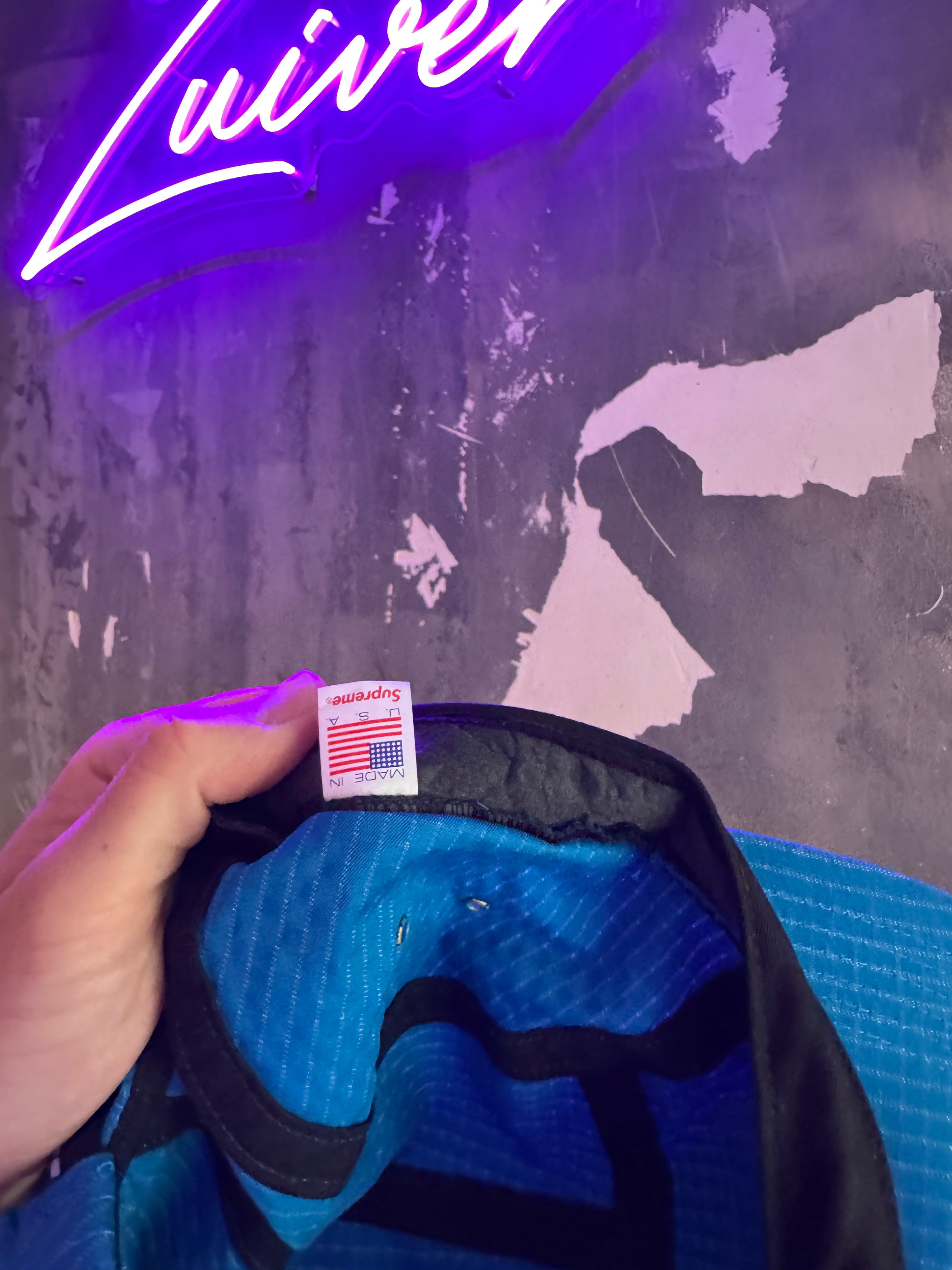 Supreme cap ripstop blue FW17