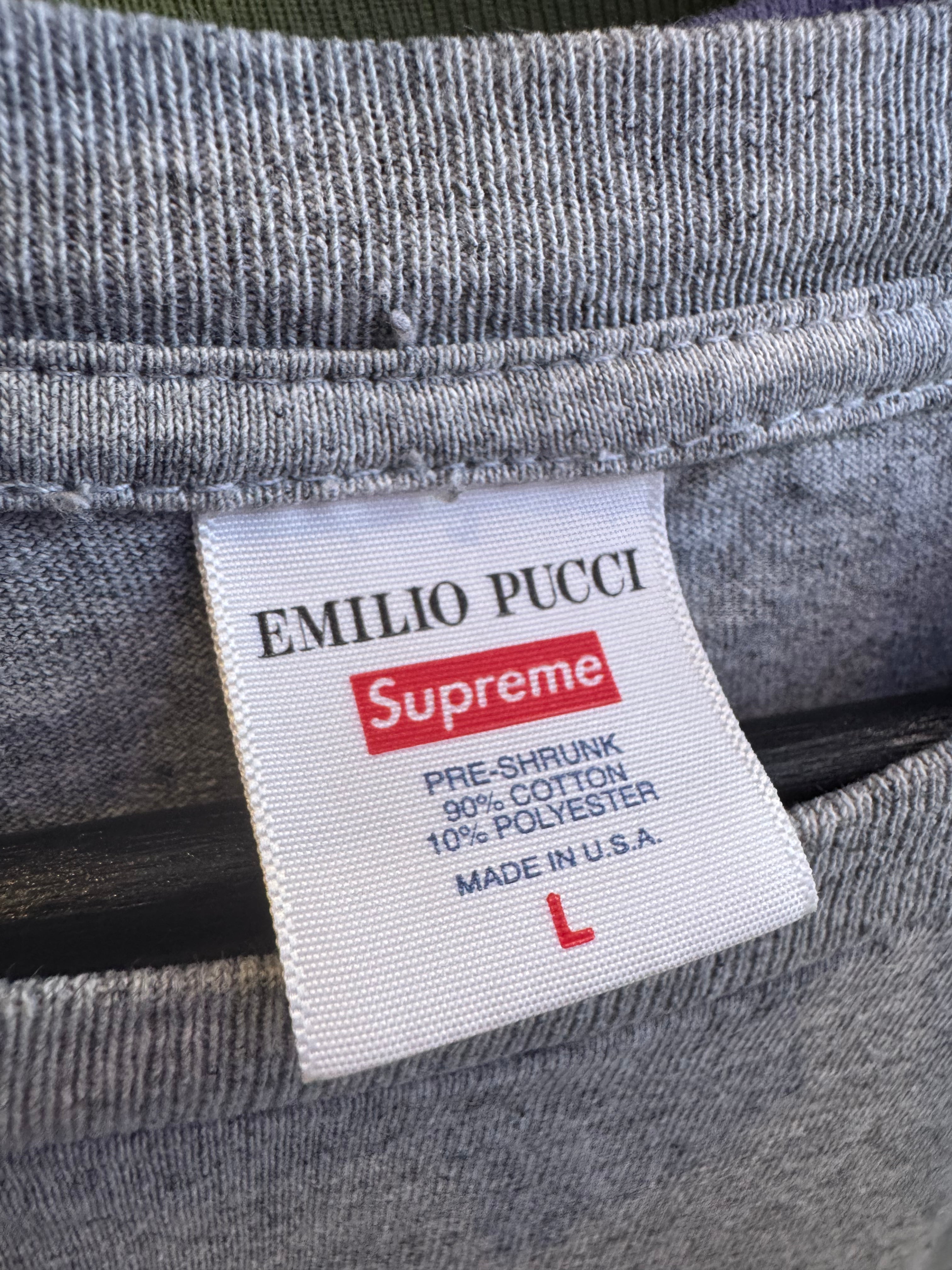 Supreme Emilio Pucci box logo | Grey size L