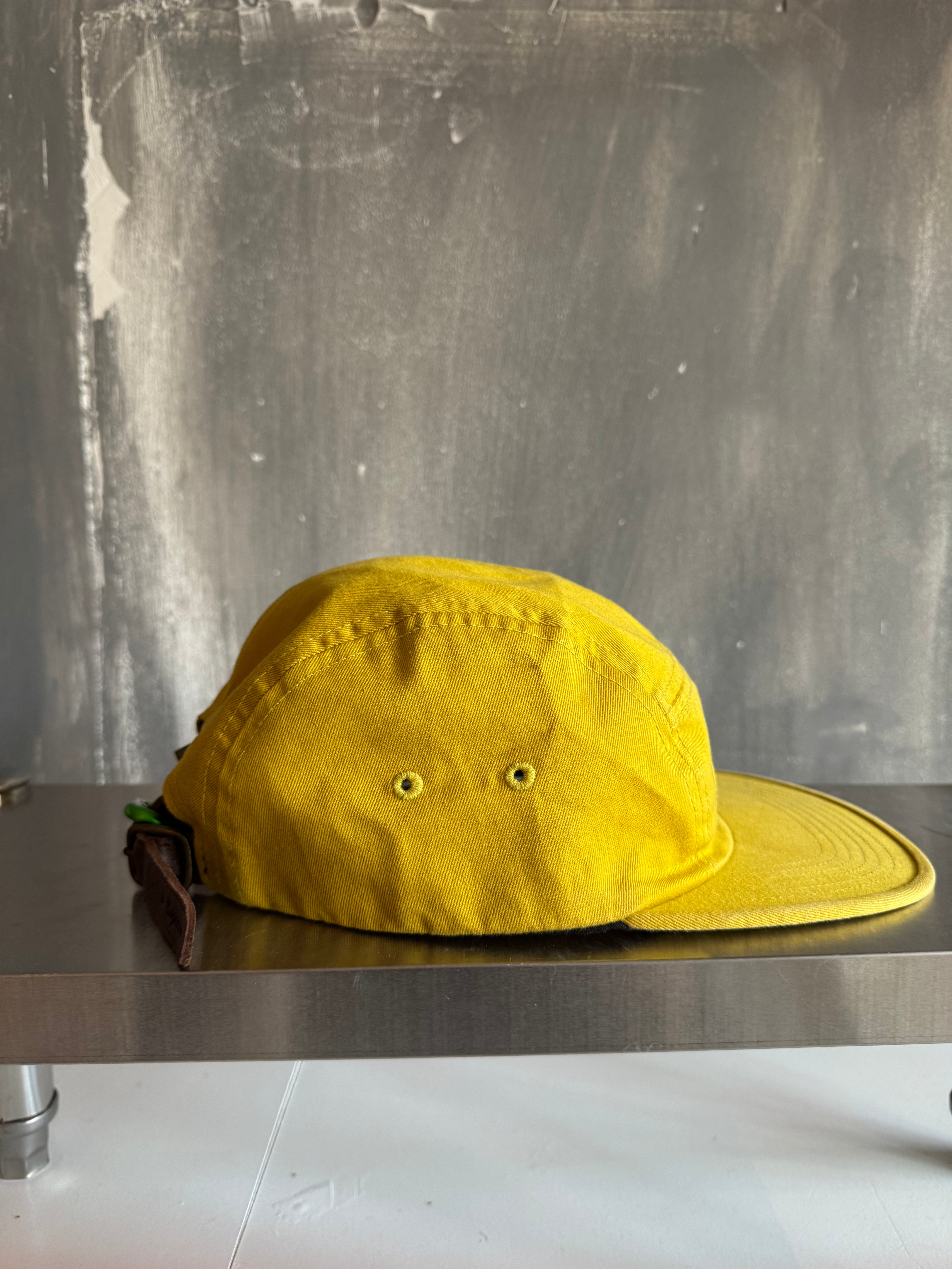 Supreme Washed Chino Twill Camp Cap "Yellow"
