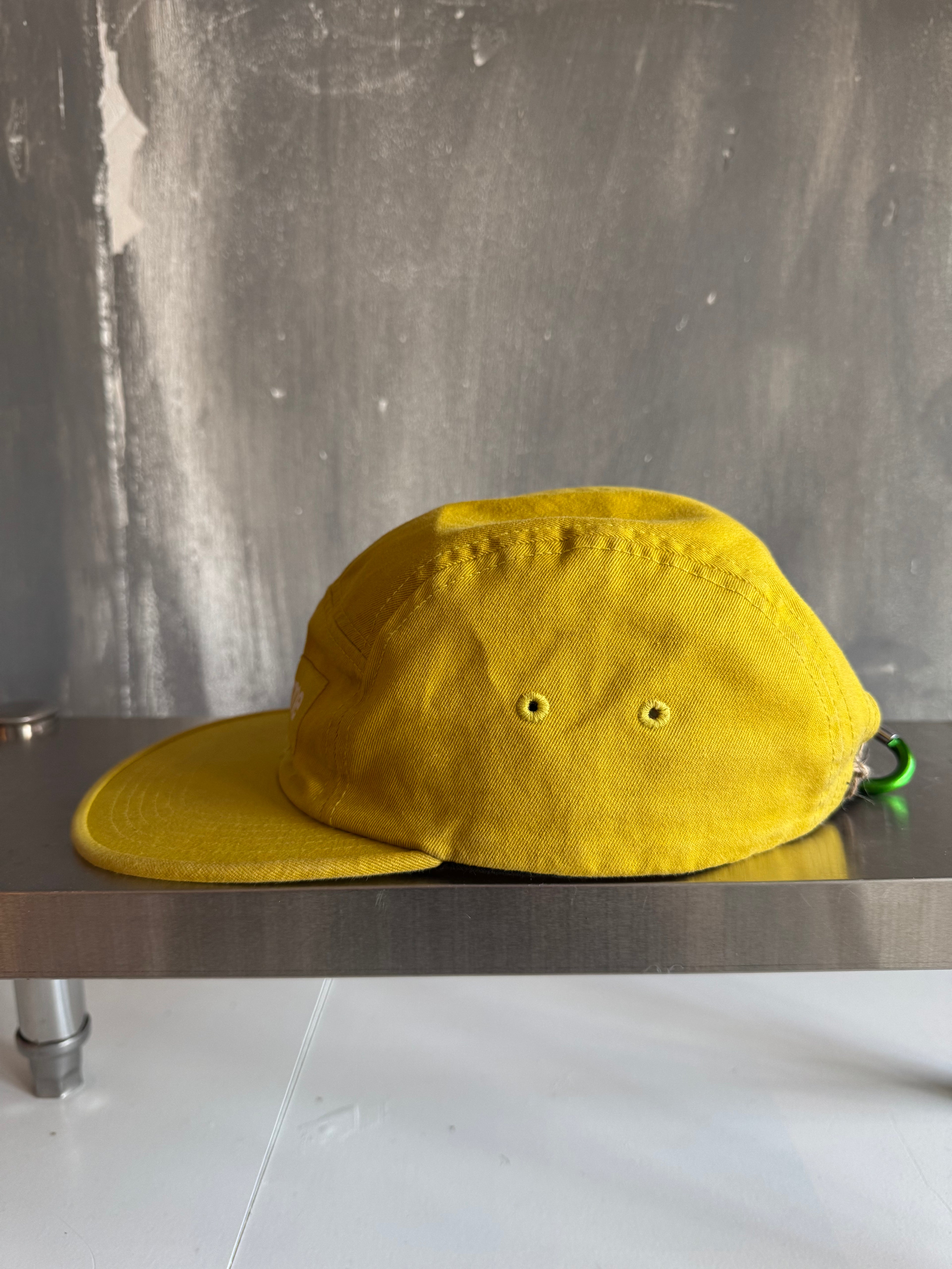 Supreme Washed Chino Twill Camp Cap "Yellow"