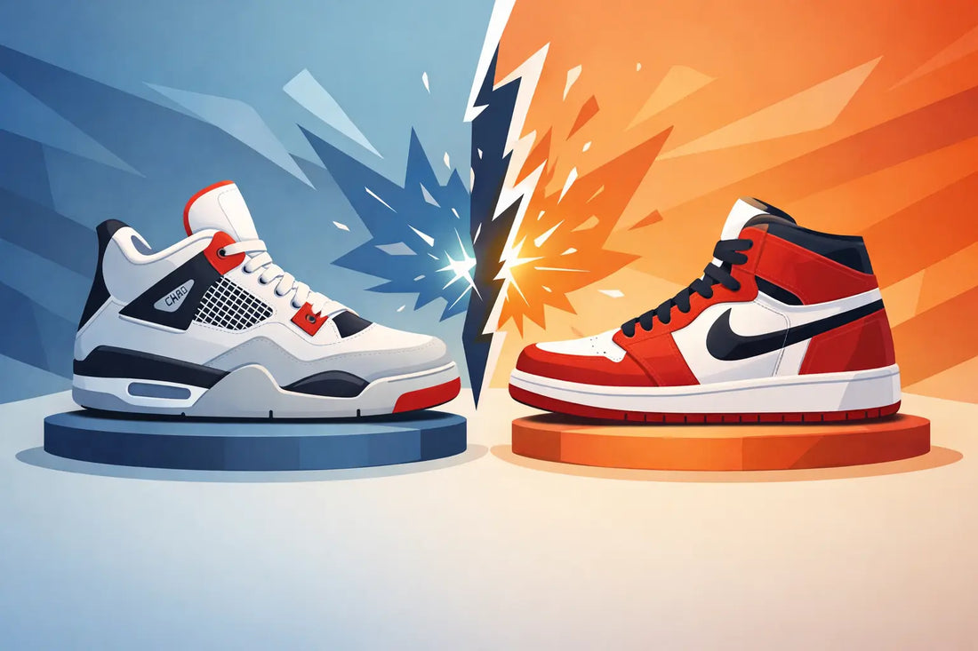 Jordan 4 versus Jordan 1 - welke kies je?