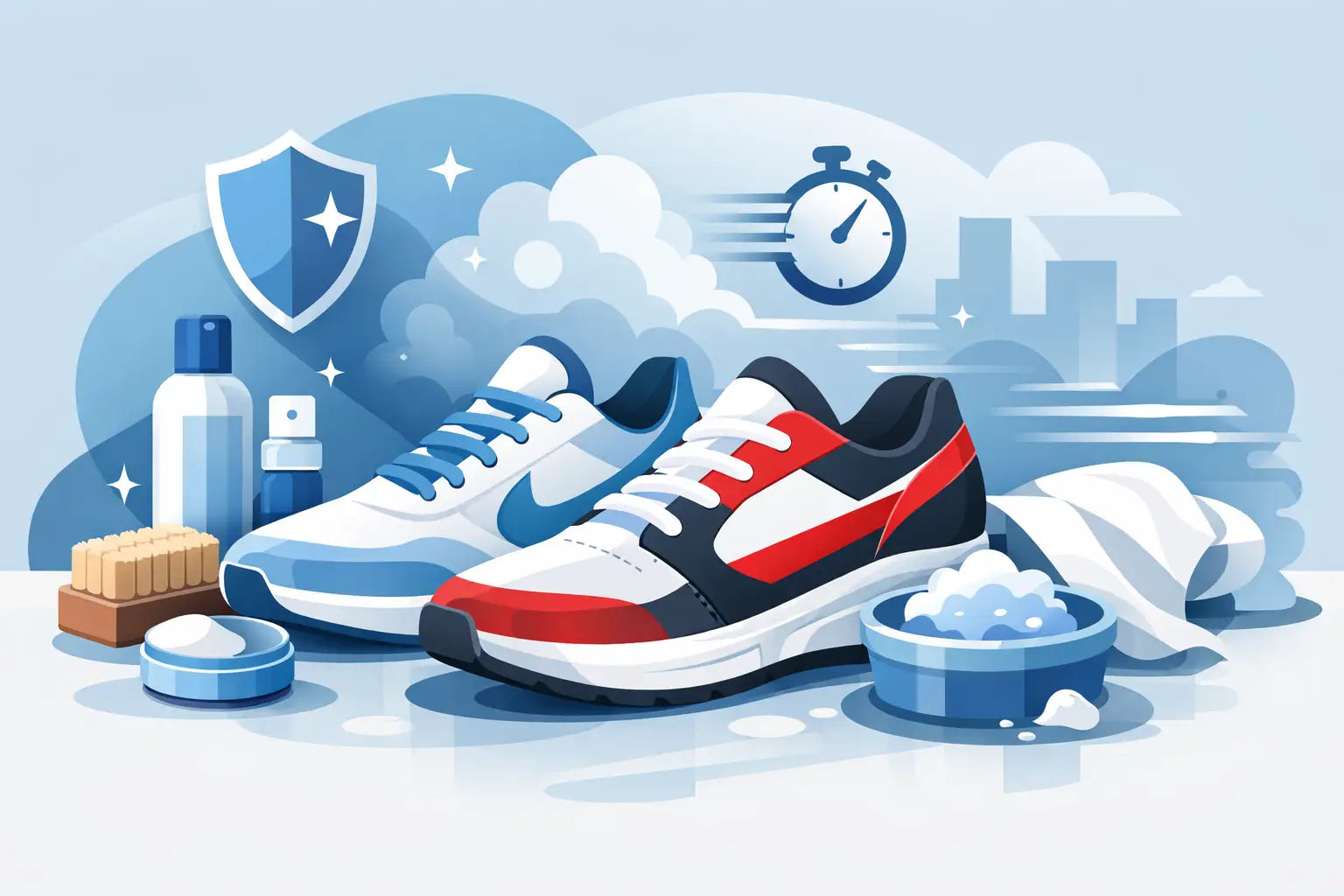 Schoenverzorging gids voor sneakers die hard gaan