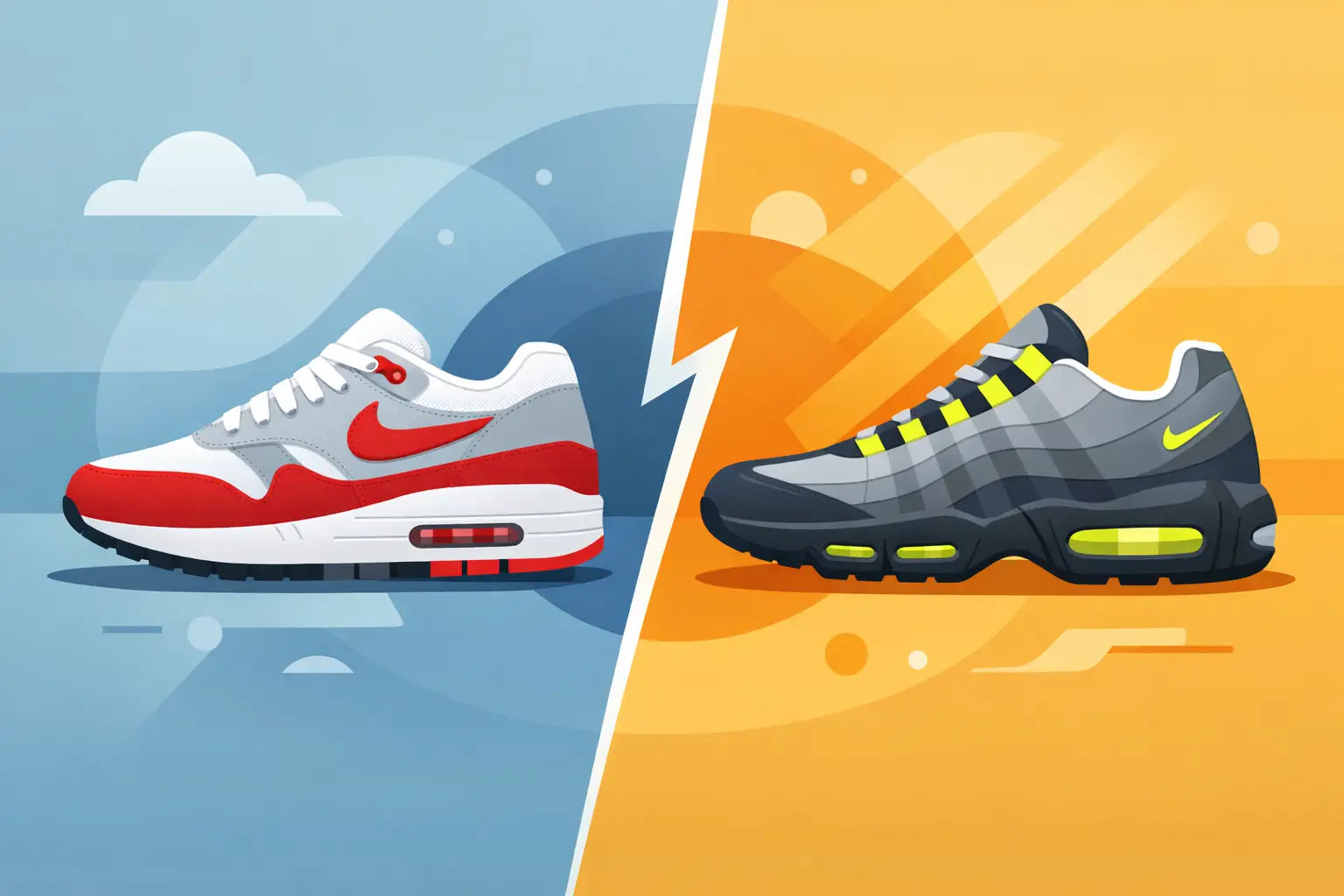 Air Max 1 vs 95: welke moet je hebben?
