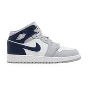 Jordan 1 Mid Wolf Grey Midnight Navy (GS)