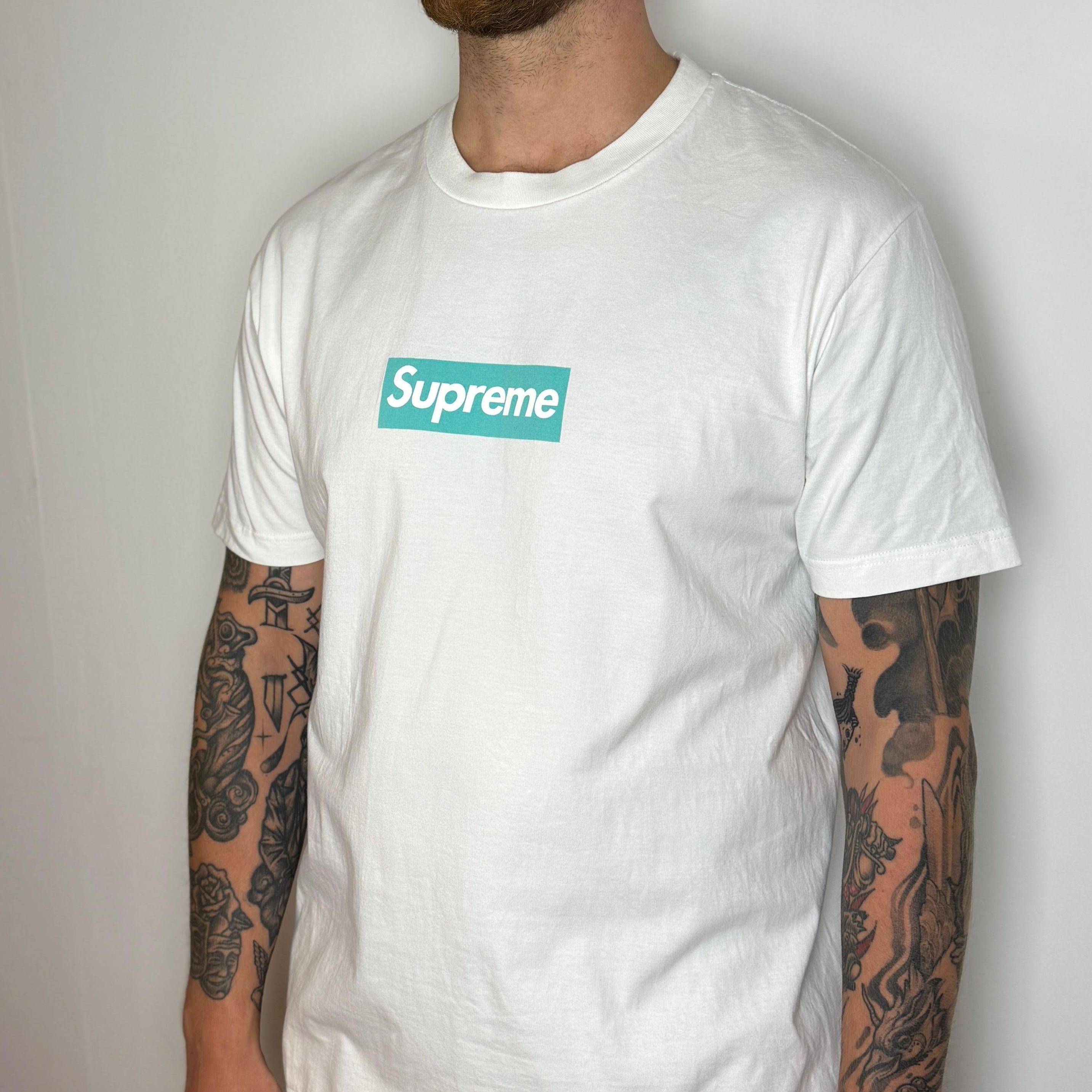 Supreme Tiffany & Co Box Logo Tee - Maat L