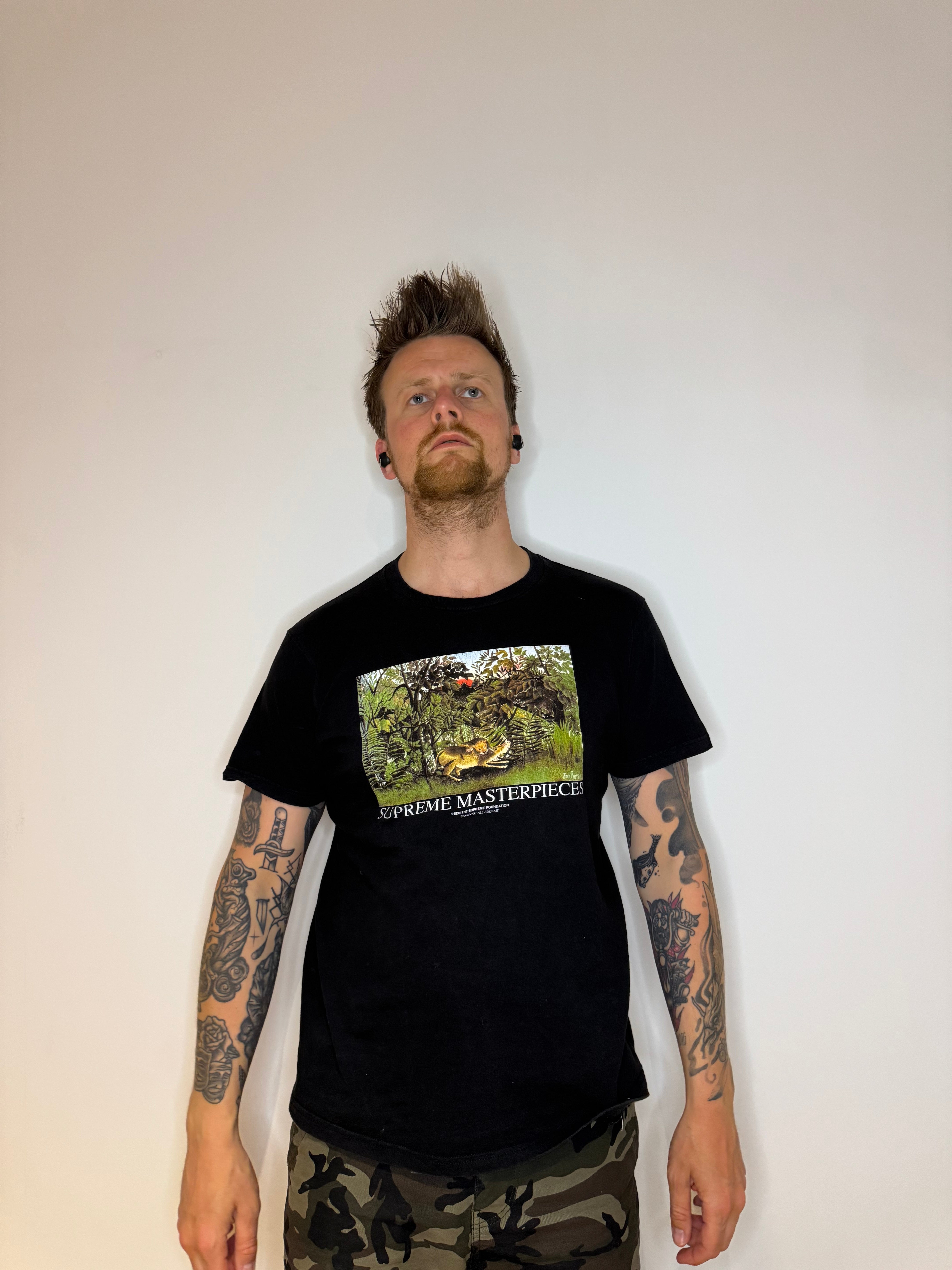 Supreme T-shirt Masterpieces Black maat M