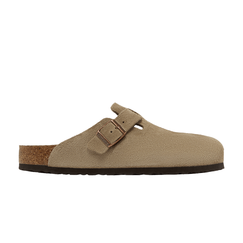 Birkenstock Boston Soft Footbed Suede Taupe
