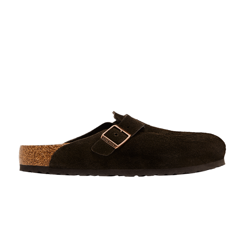 Birkenstock Boston Soft Footbed Suede  Mocha