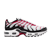 Nike Air Max Plus Pure Platinum Black White University Red (GS)