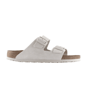 Birkenstock Arizona Soft Footbed Suede Antique White