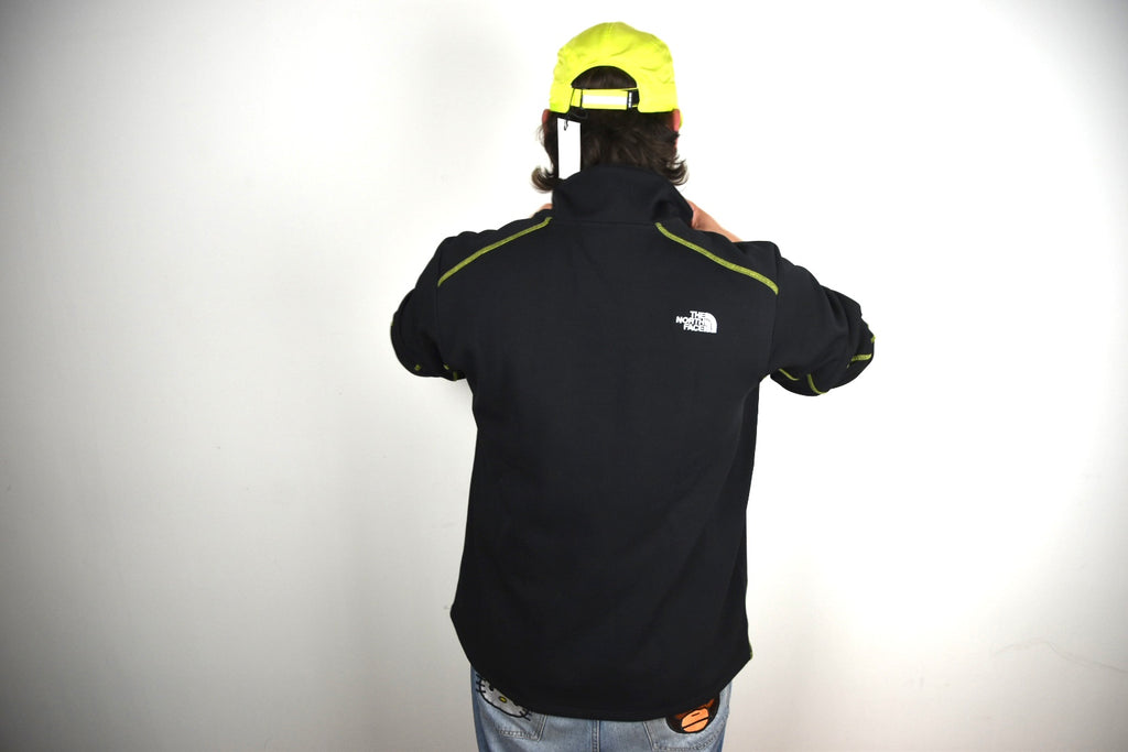 The North Face Vintage Sweater – Zwart/Groen (Maat XL, Goede conditie)