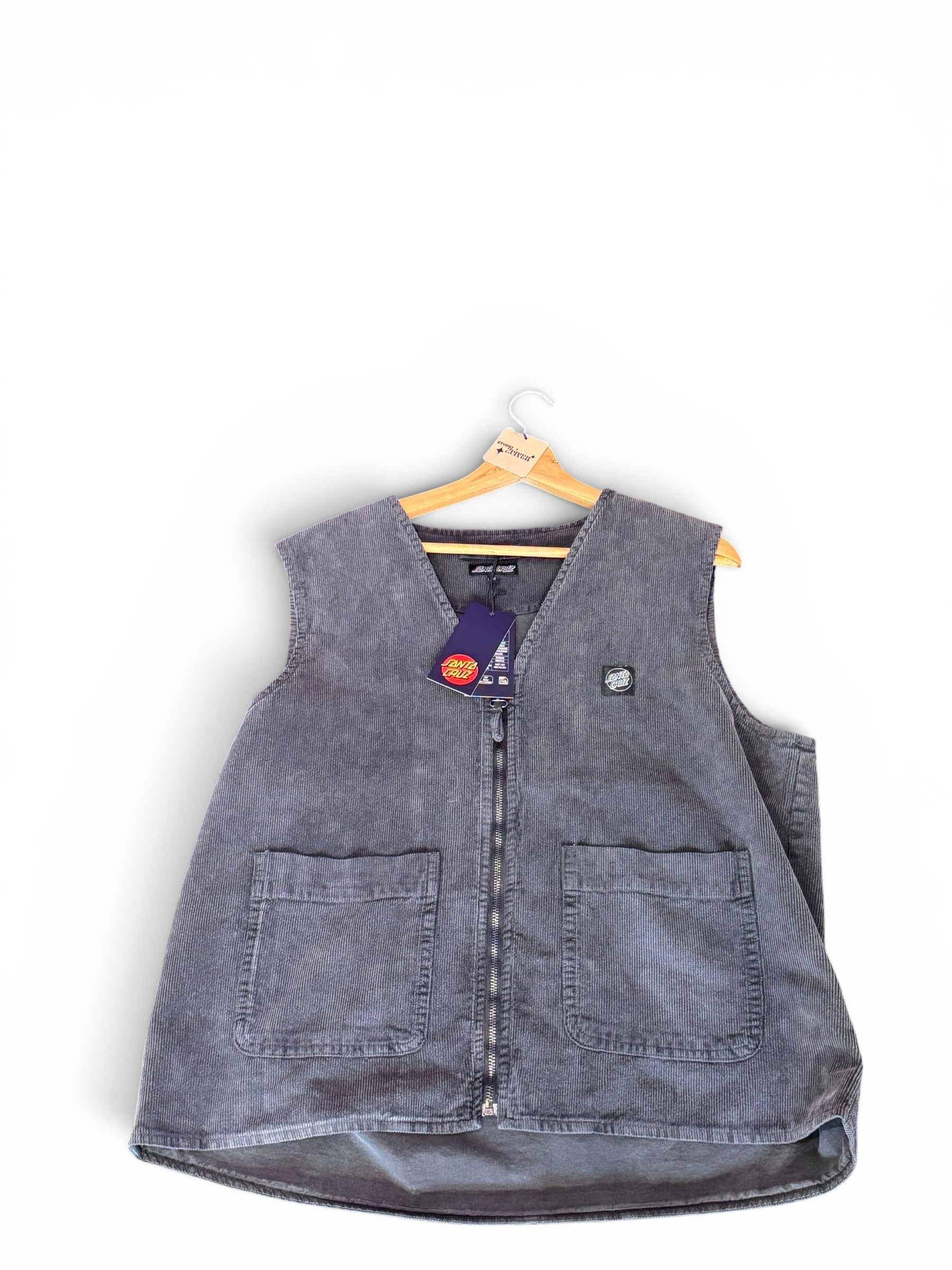 Santa Cruz Corduroy Vest Grey