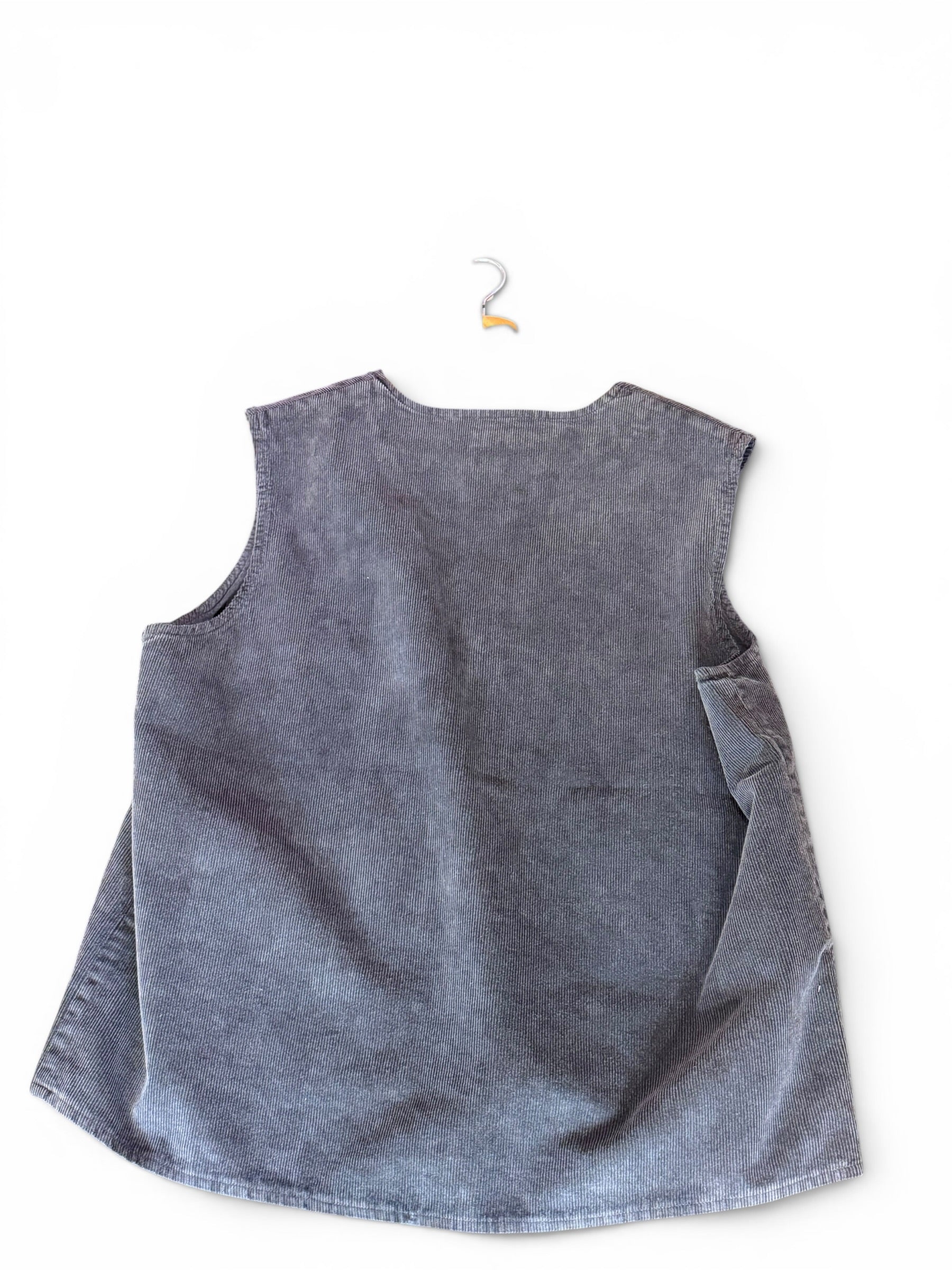 Santa Cruz Corduroy Vest Grey
