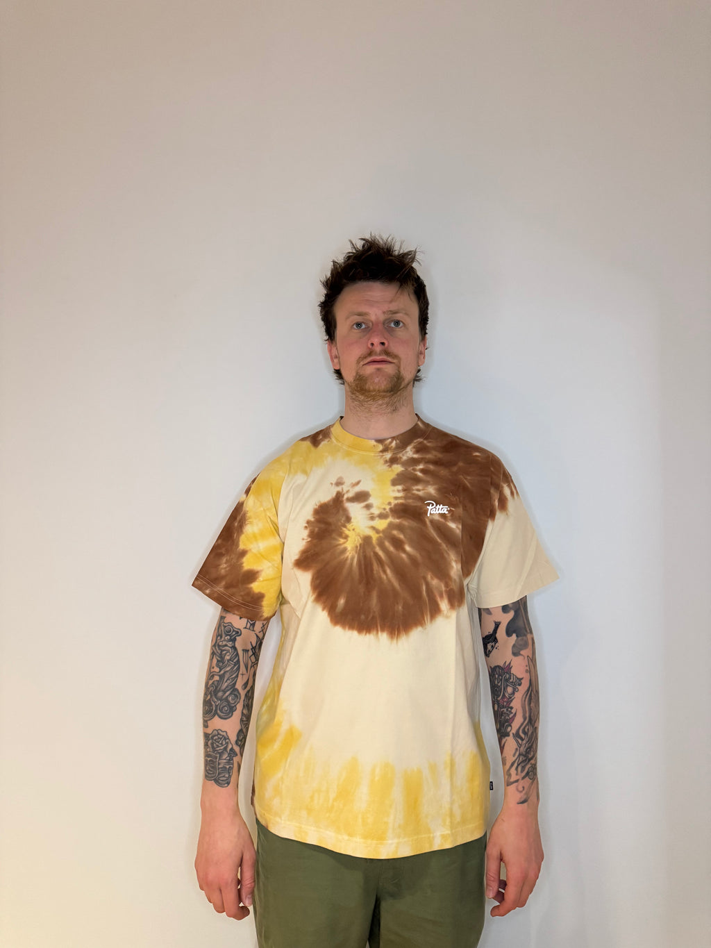 Patta Tie Dye Swirl T-Shirt maat L