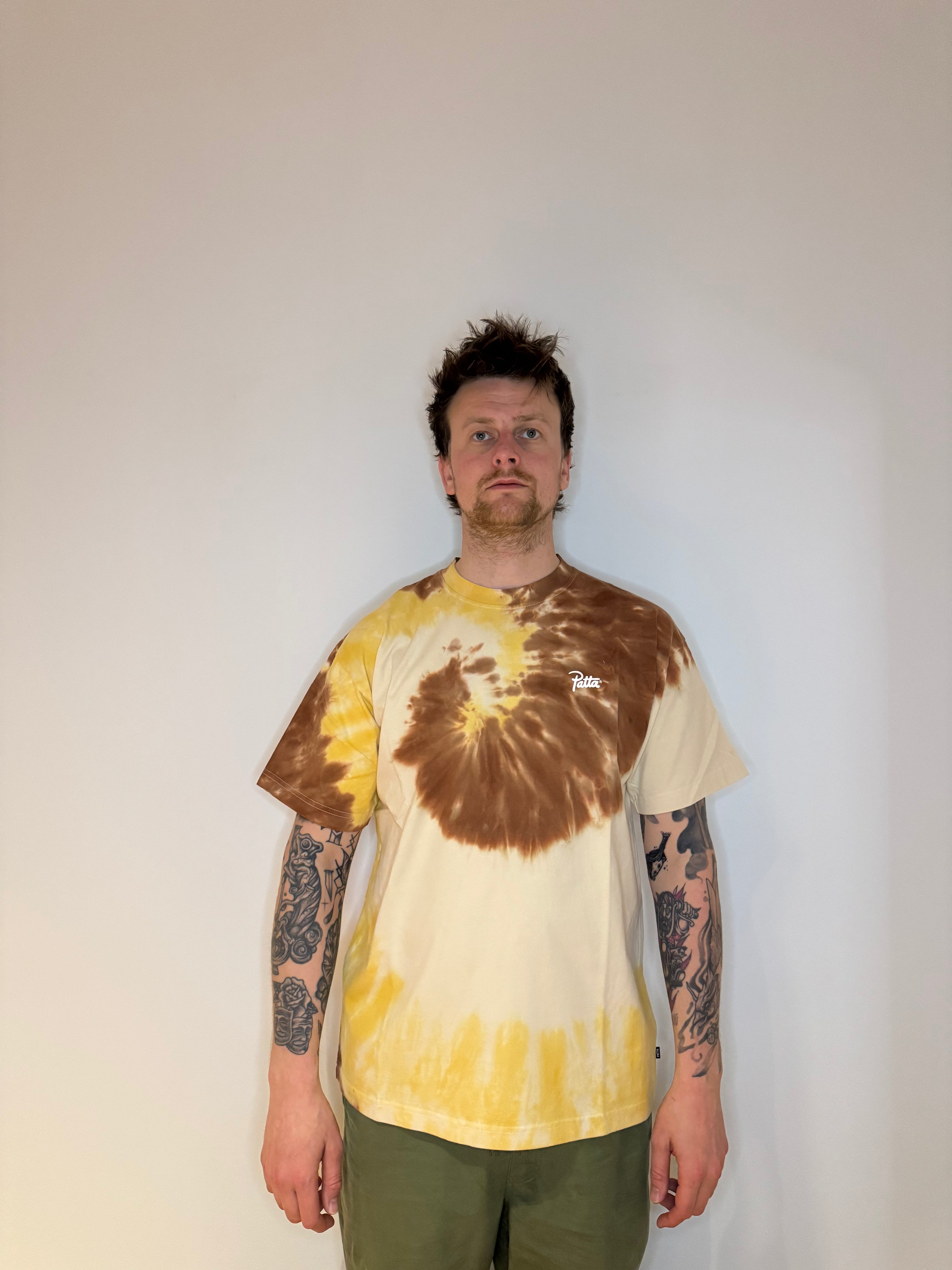 Patta Tie Dye Swirl T-Shirt maat L
