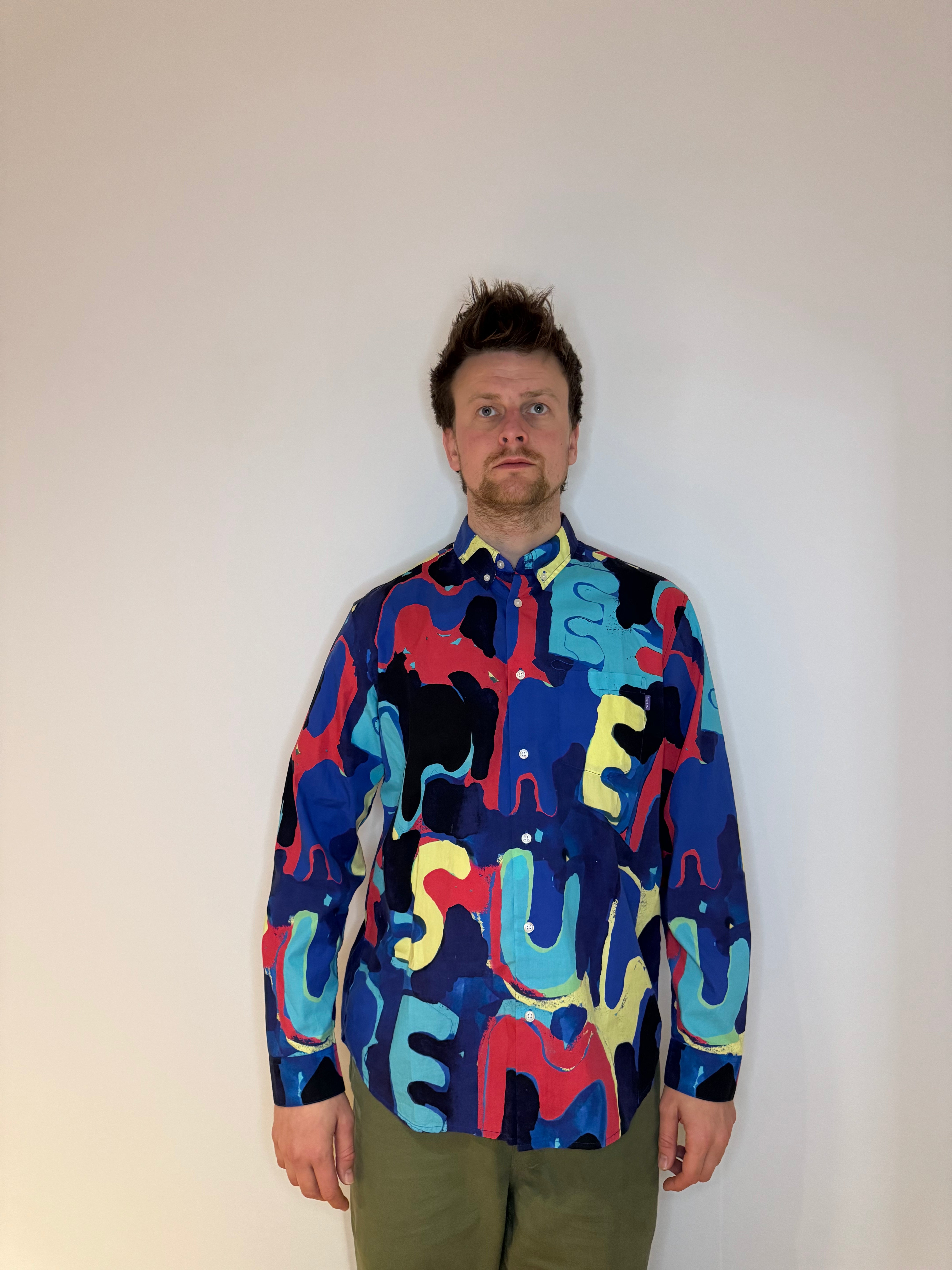 Supreme multicolor shirt maat L