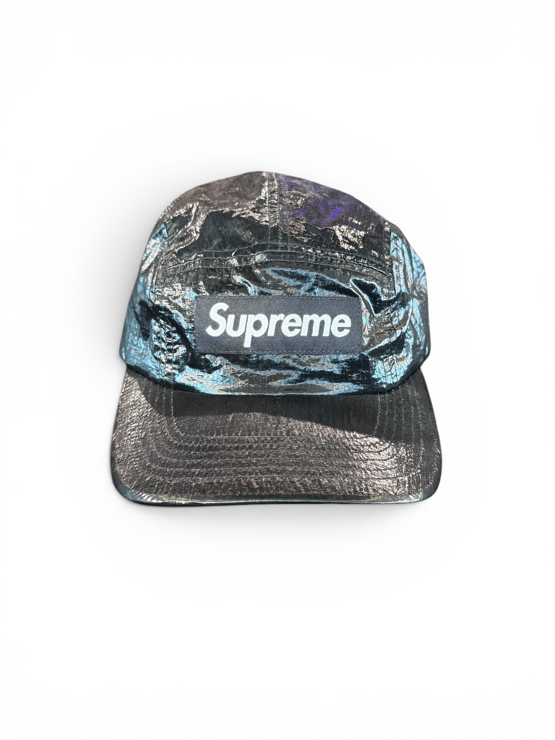 Supreme Gloss Ripstop Camp Cap Black FW23