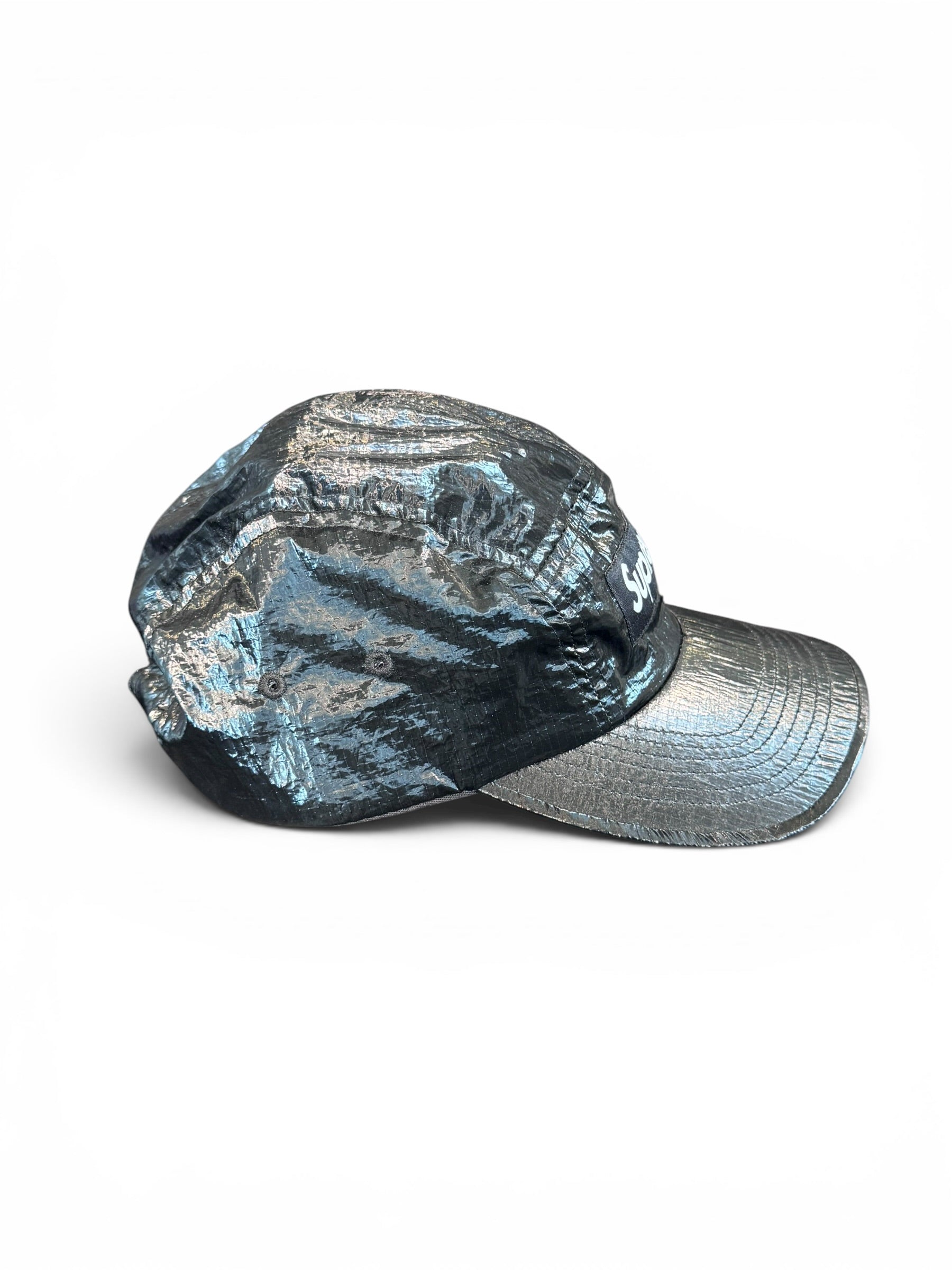 Supreme Gloss Ripstop Camp Cap Black FW23