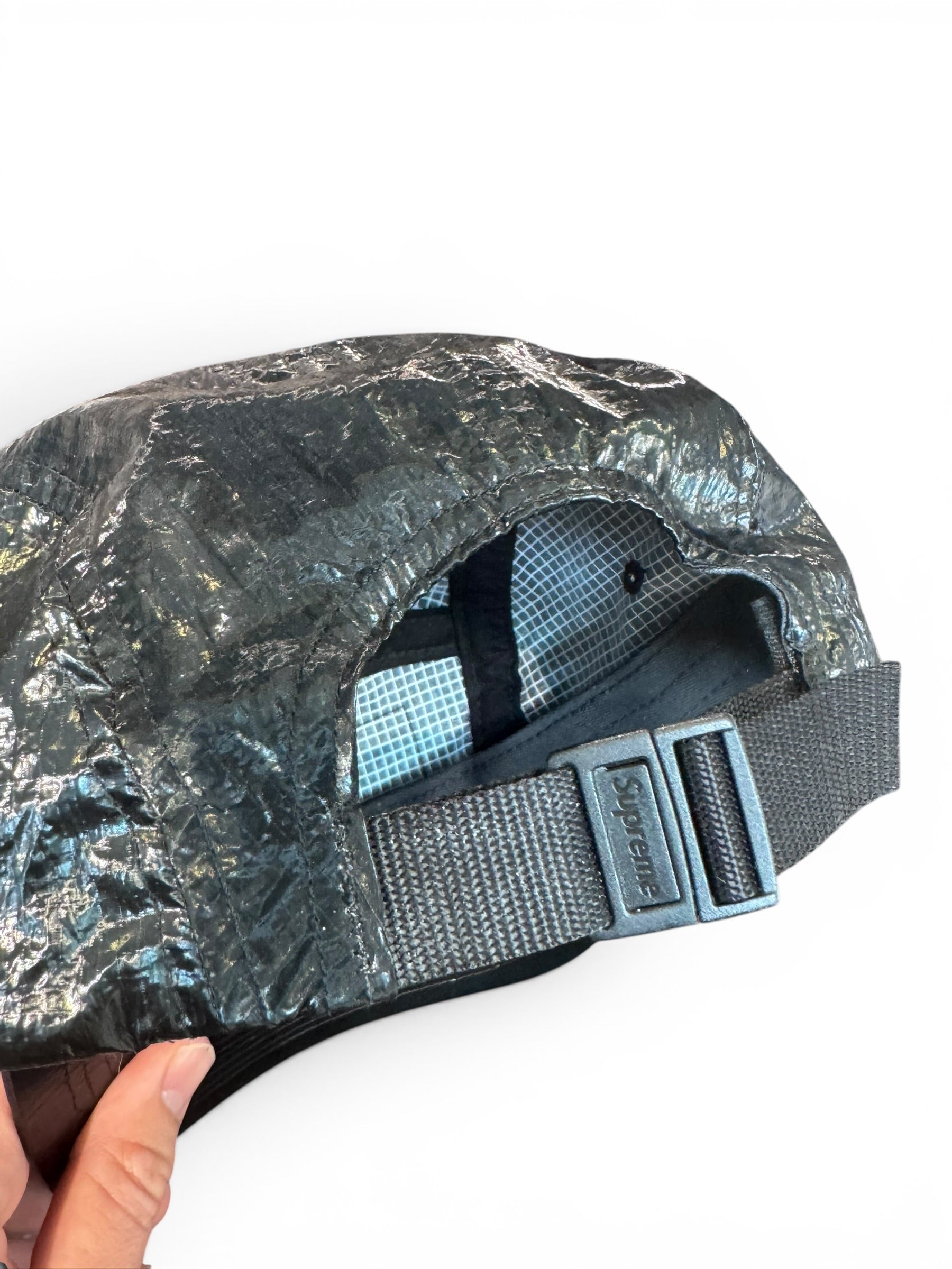 Supreme Gloss Ripstop Camp Cap Black FW23