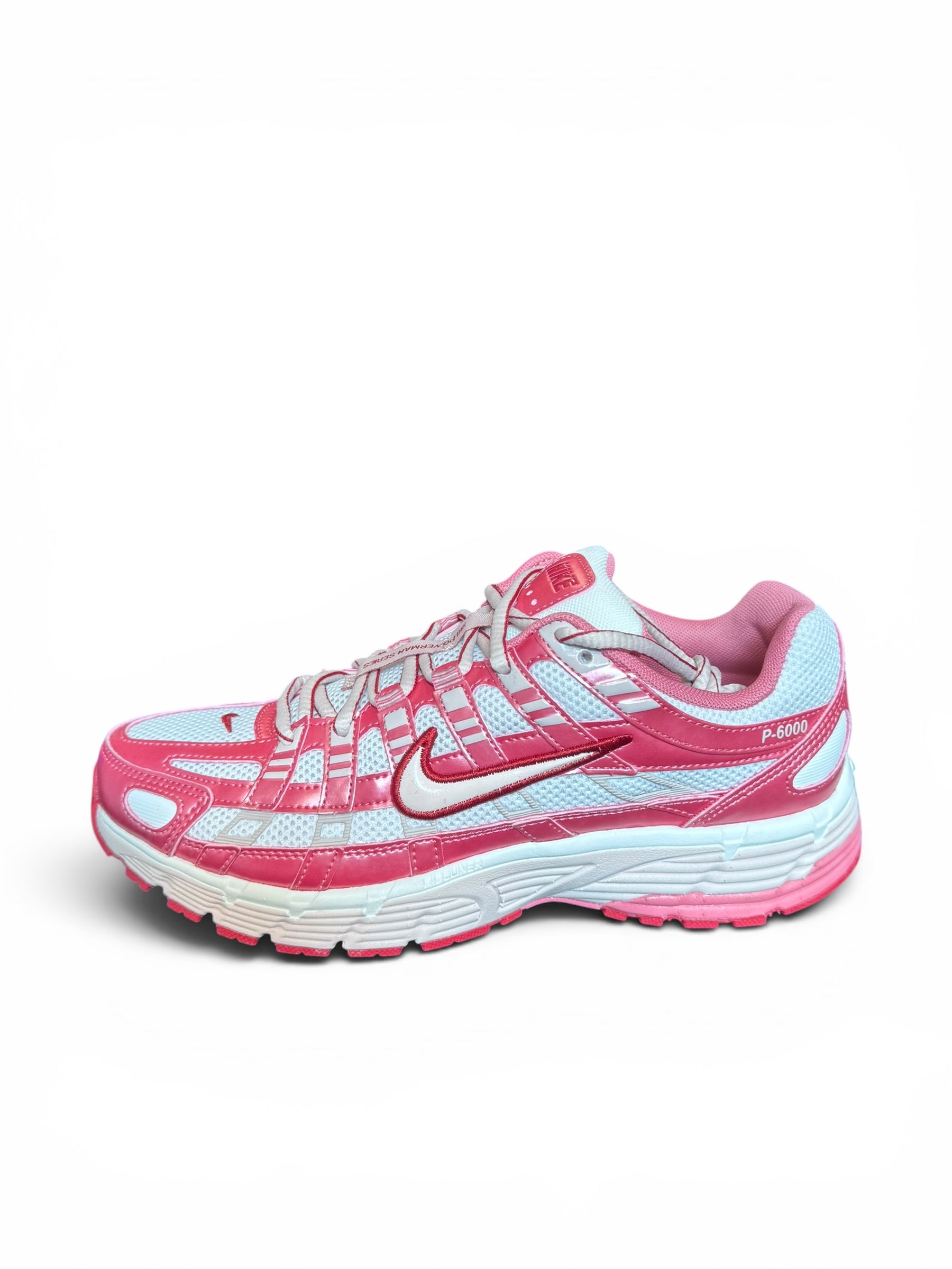 Nike P-6000 White Silt Red Peony