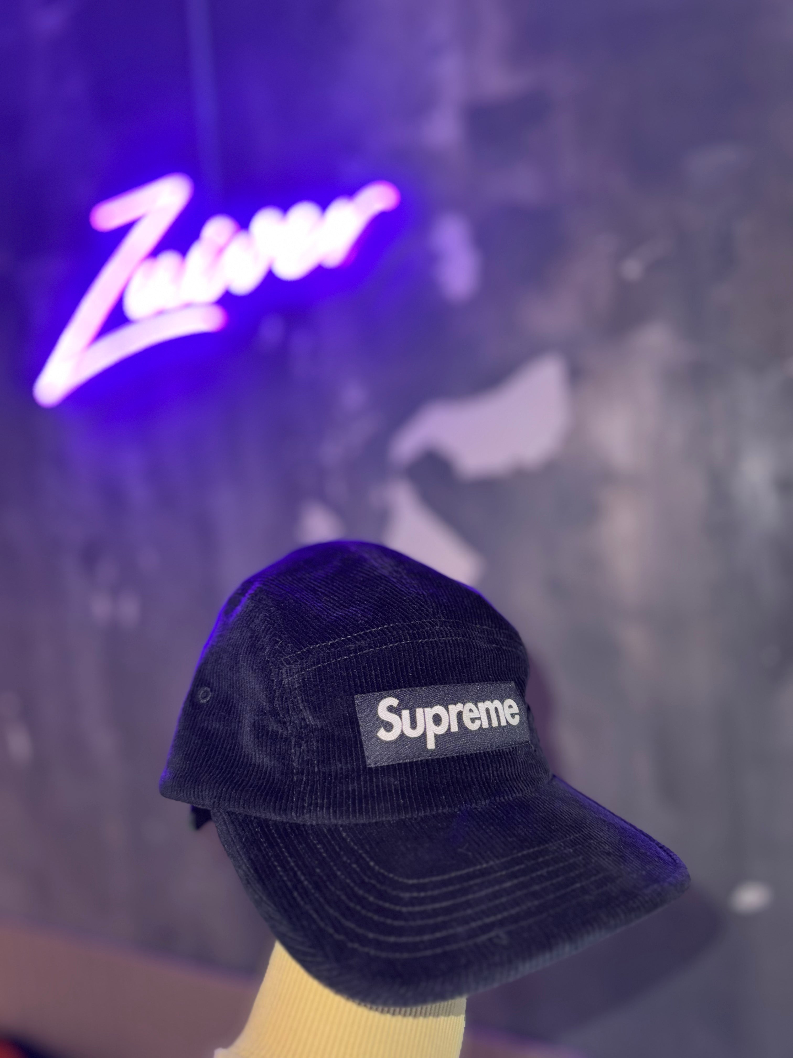 Supreme Corduroy Cap SS22 Black