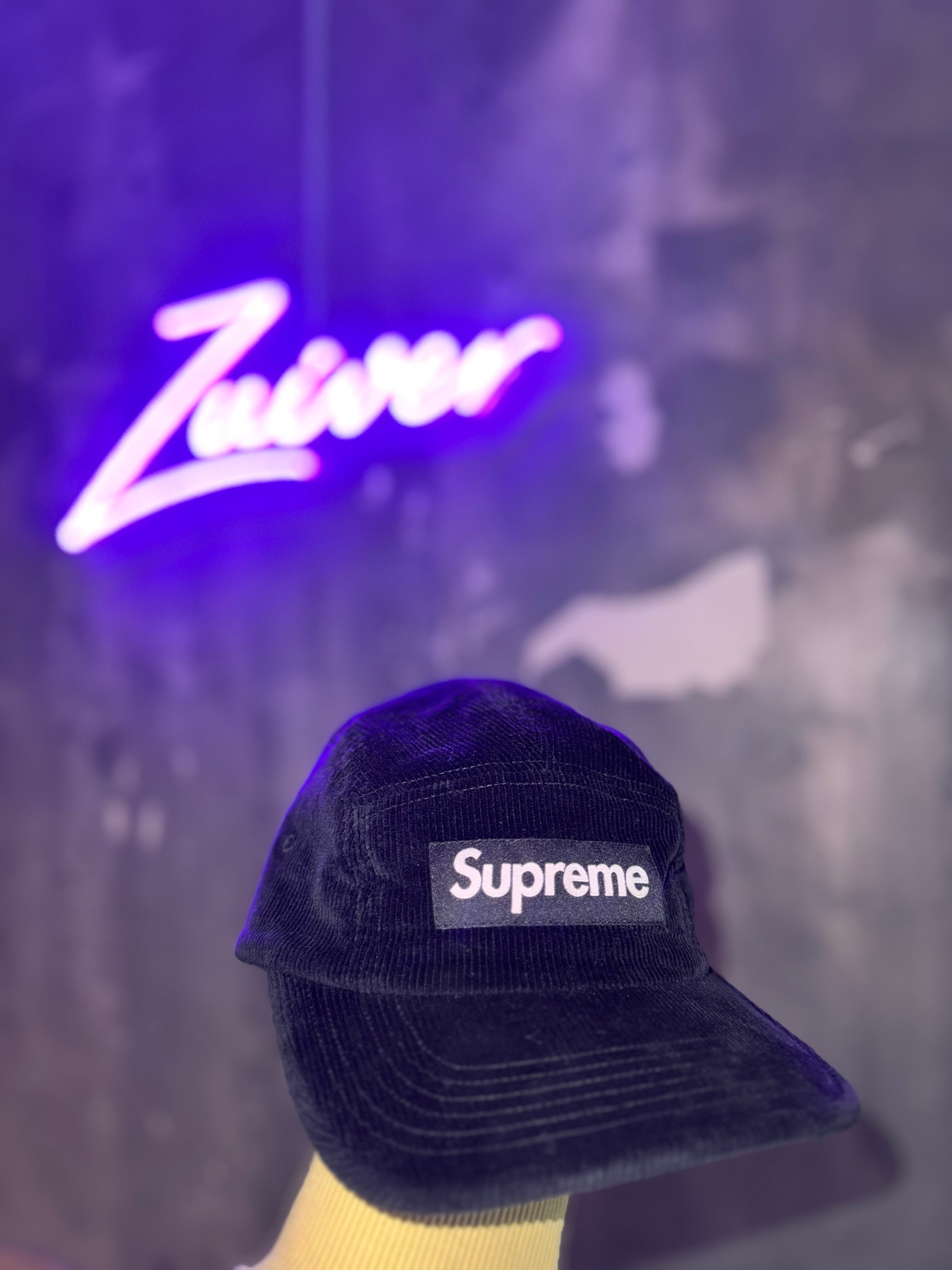 Supreme Corduroy Cap SS22 Black