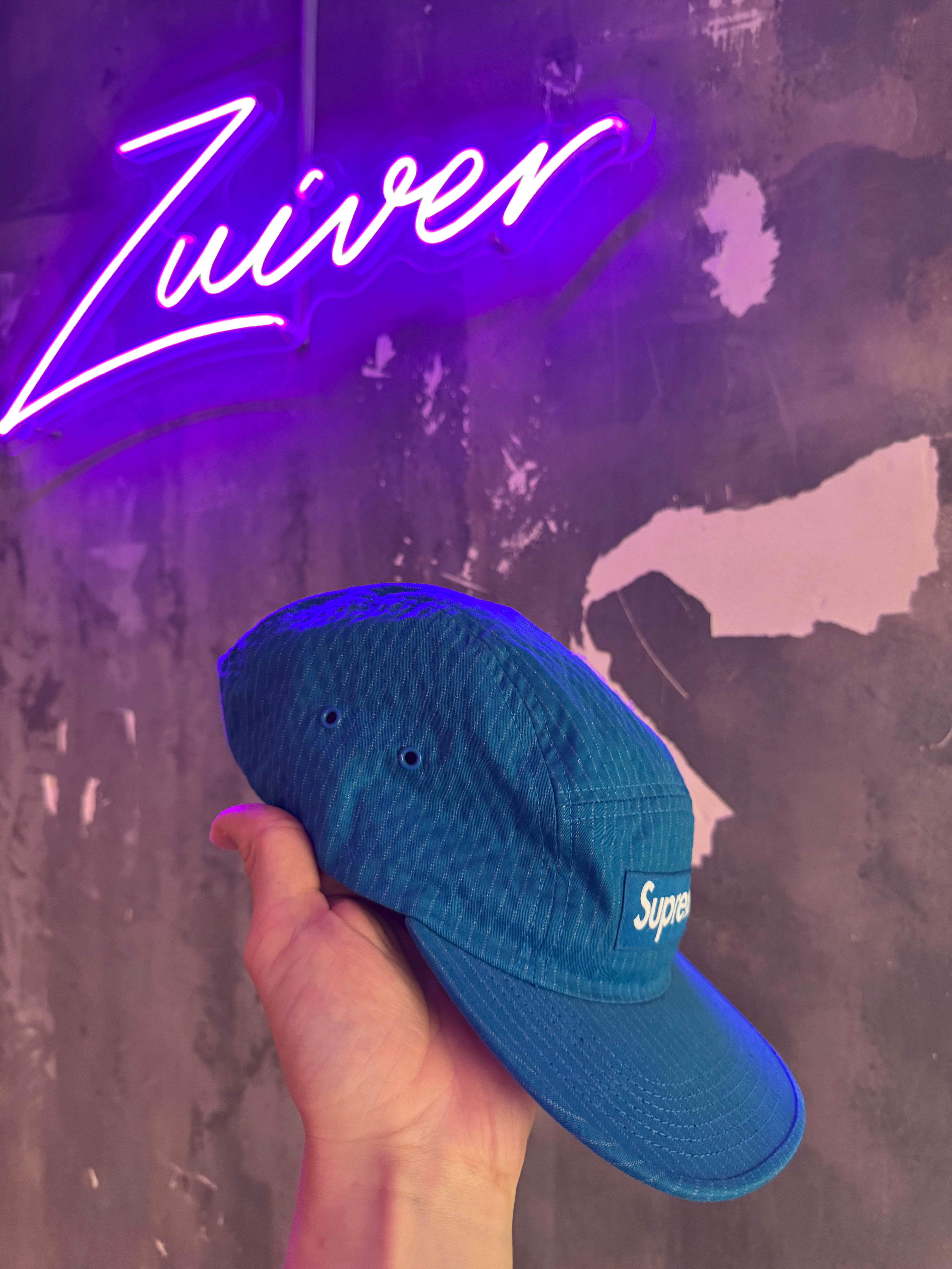 Supreme cap ripstop blue FW17