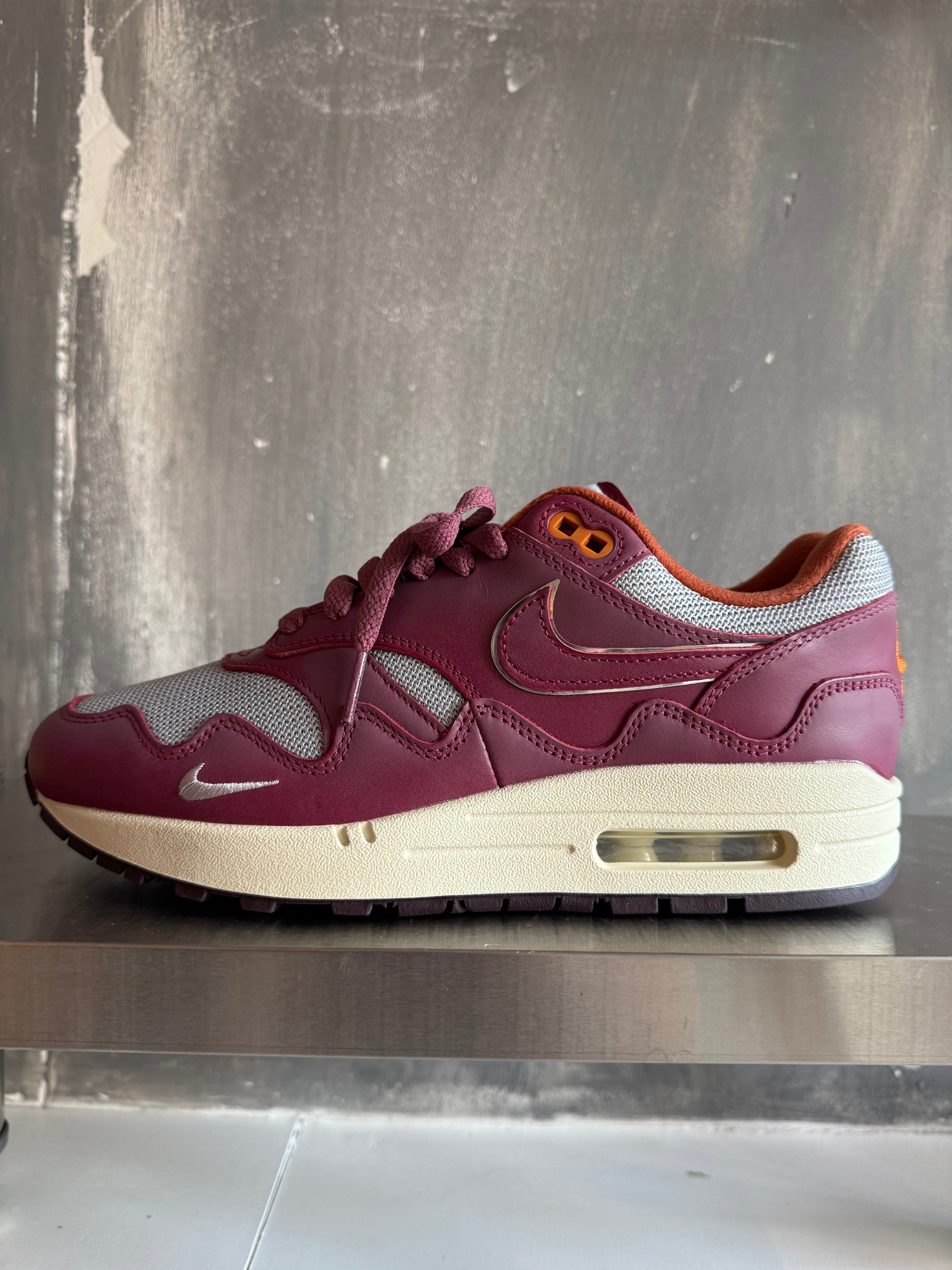 Nike Air Max 1 x Patta "Night Maroon" maat 40