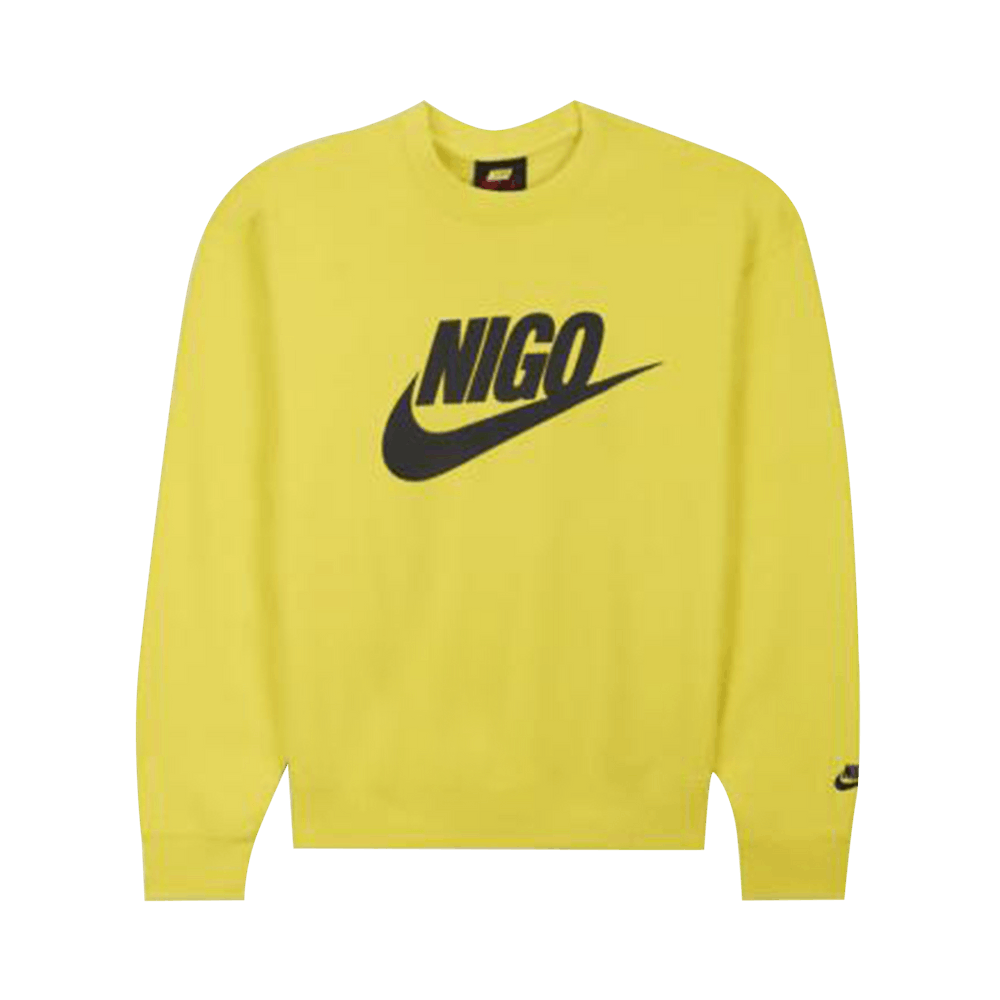 Nike x Nigo NRG Fleece Crew Sweatshirt Yellow