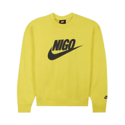 Nike x Nigo NRG Fleece Crew Sweatshirt Yellow