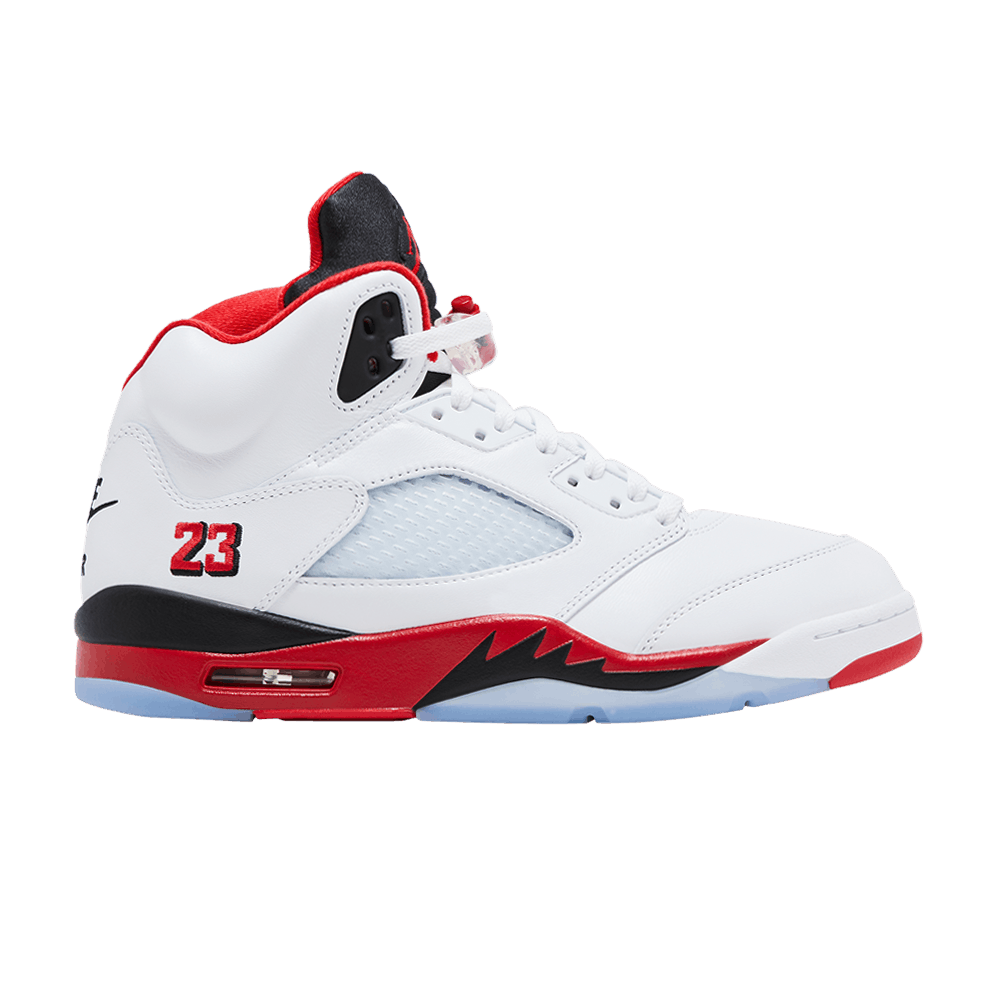 Jordan 5 Retro Fire Red Black Tongue (2025)